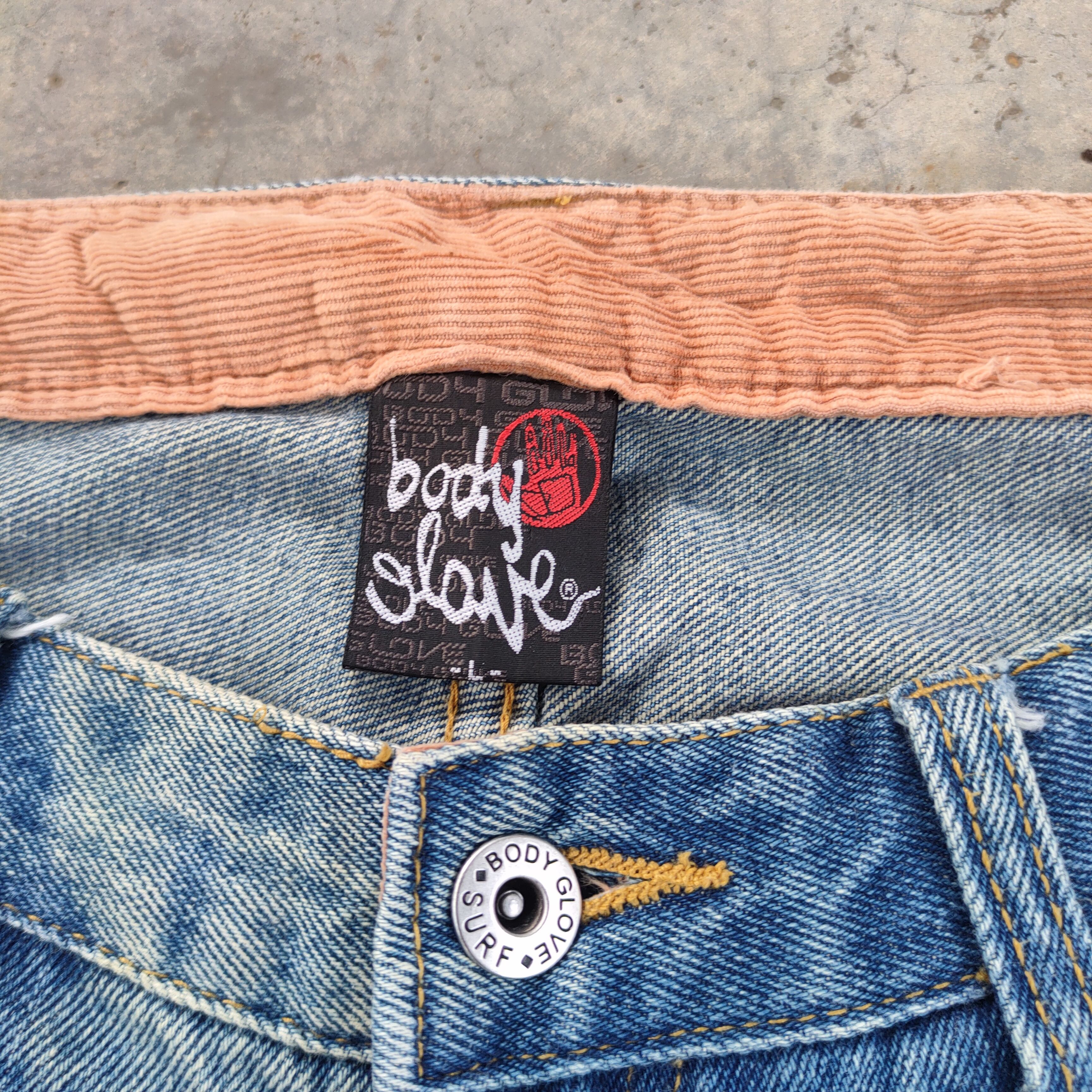 Body Glove W33 VINTAGE BODY GLOVE RIPPEP DENIM JEAN PANTS Size US 33 - 5 Thumbnail