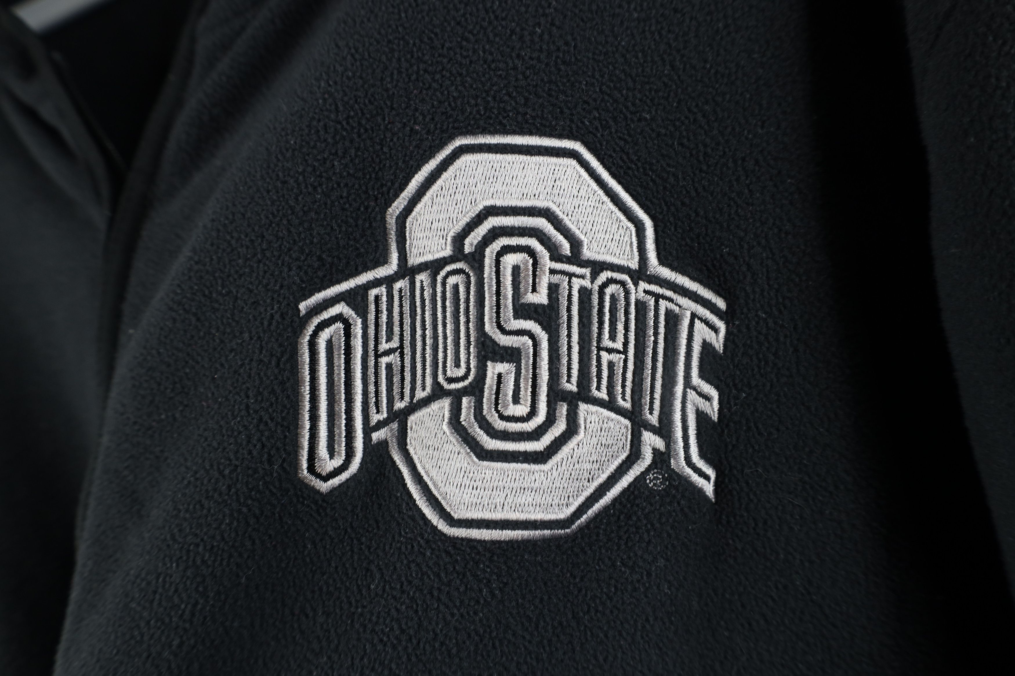 Nike × Vintage Vintage Nike Mini Swoosh Ohio State University Fleece Hoodie Size US XXL / EU 58 / 5 - 4 Thumbnail