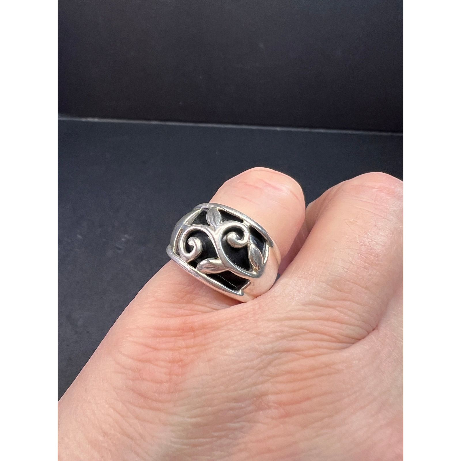 Other Vintage sterling silver black onyx ring size 5 Size ONE SIZE - 3 Thumbnail