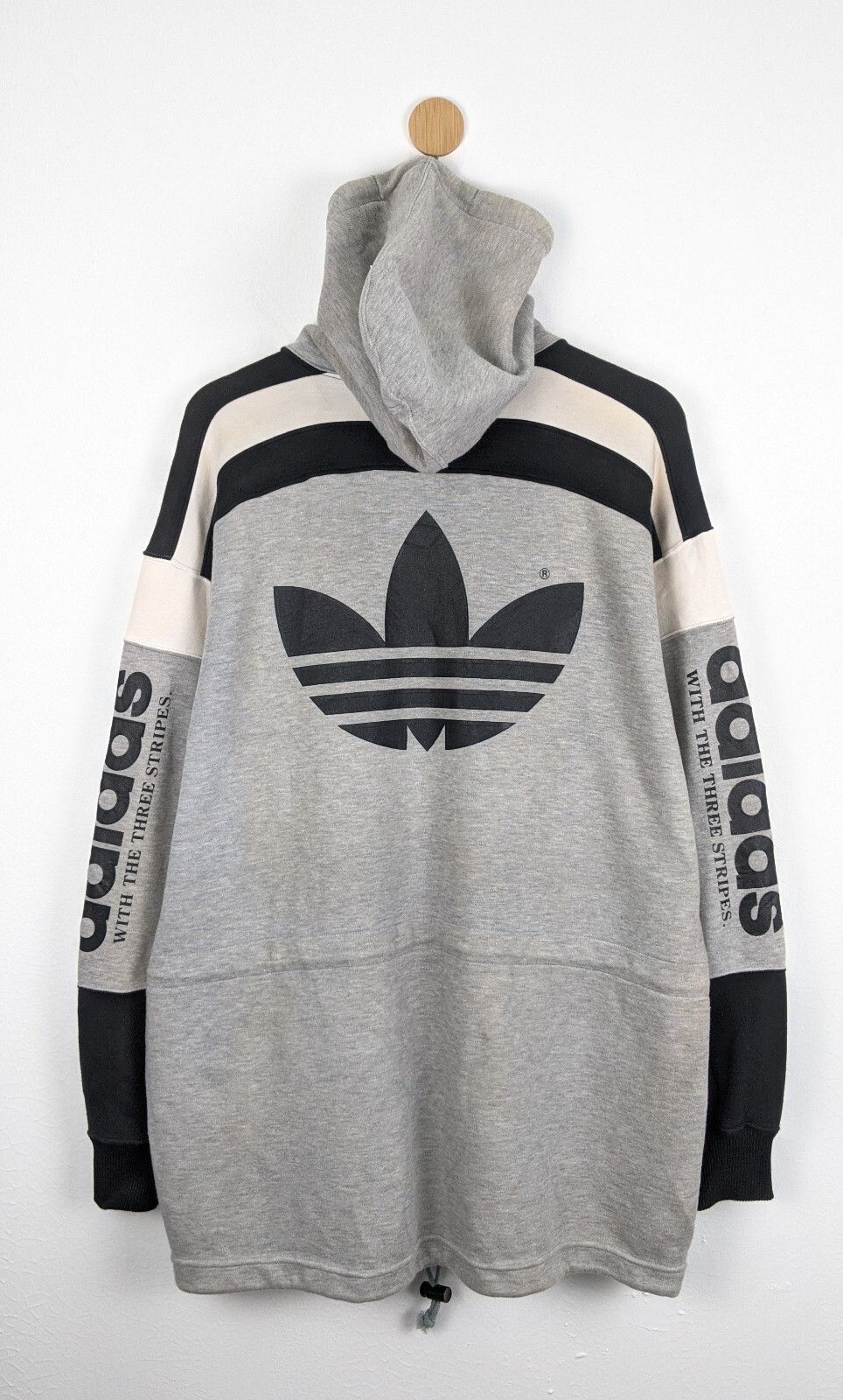 Adidas Vintage Adidas Trefoil Logo Sweater Hoodie Rap Hiphop Size US L / EU 52-54 / 3 - 2 Thumbnail