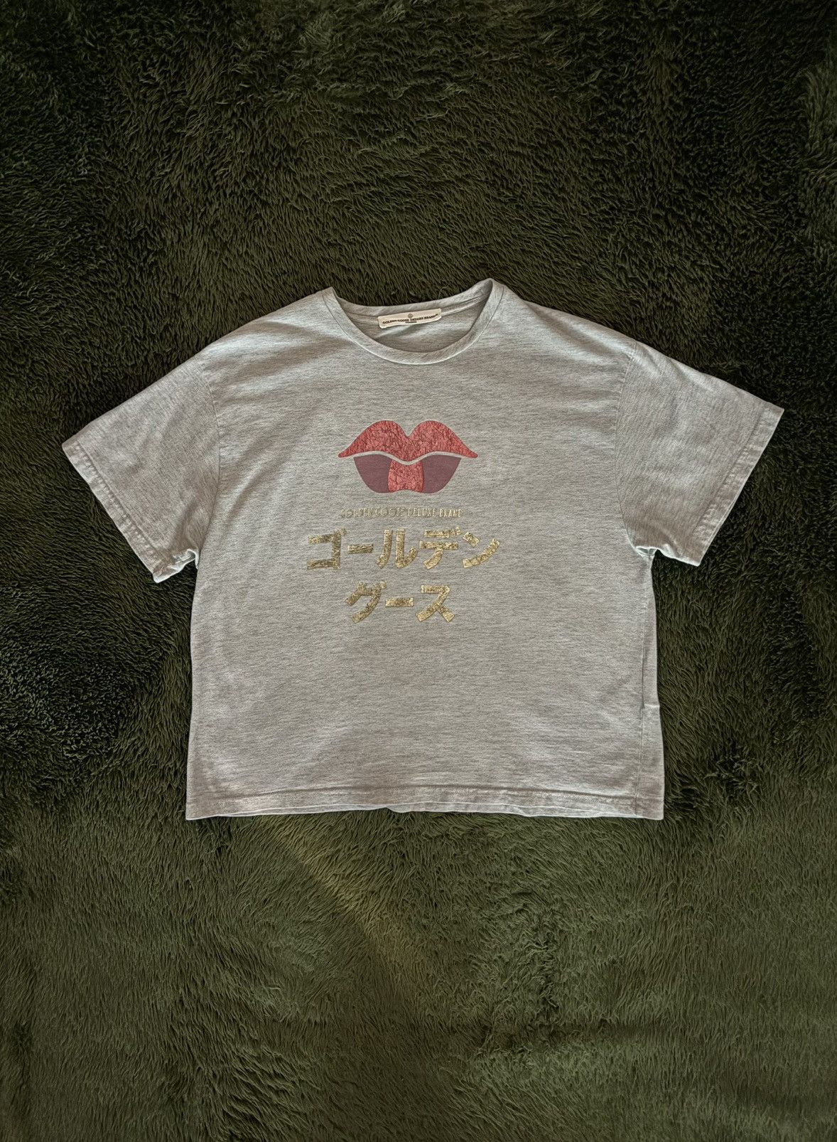 Golden Goose [S] Golden Goose 17SS Gold Foil Japanese Lettering T-Shirt Size S / US 4 / IT 40 - 1 Thumbnail
