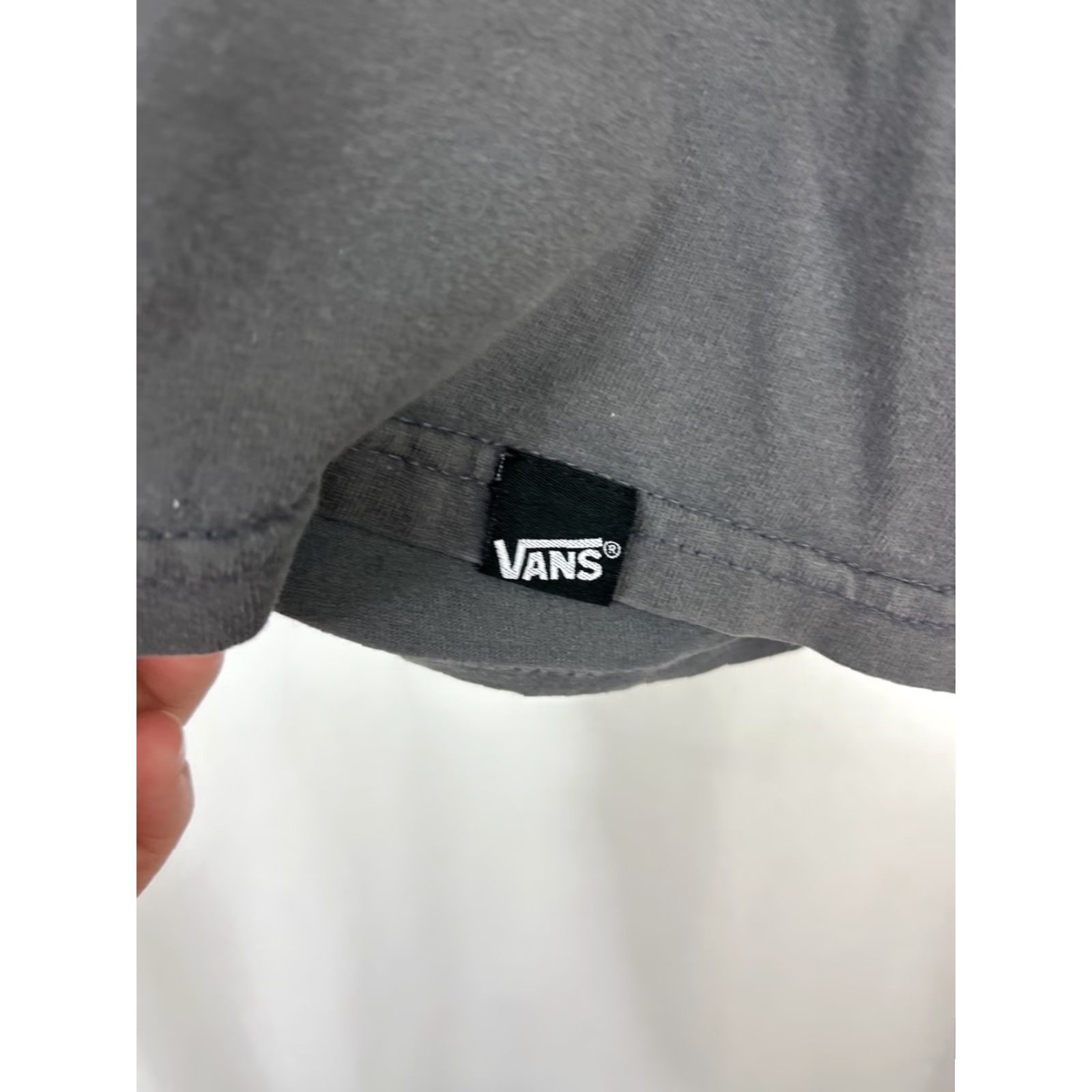 Vans Vanns Mens Large Short Sleeve T Shirt Gray Green Checkered Holes Size US L / EU 52-54 / 3 - 7 Thumbnail