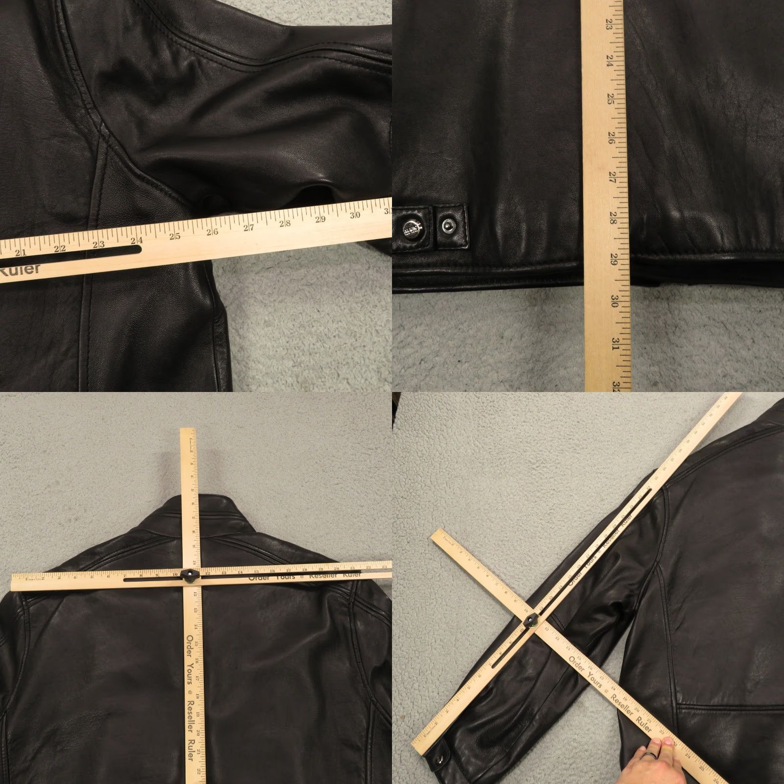 Vintage VINTAGE Andrew Marc New York Jacket Mens Leather Black Removable Fur Liner Wool 3-in-1 Jacket (L) Black Leather 90s Style Size US L / EU 52-54 / 3 - 10 Thumbnail