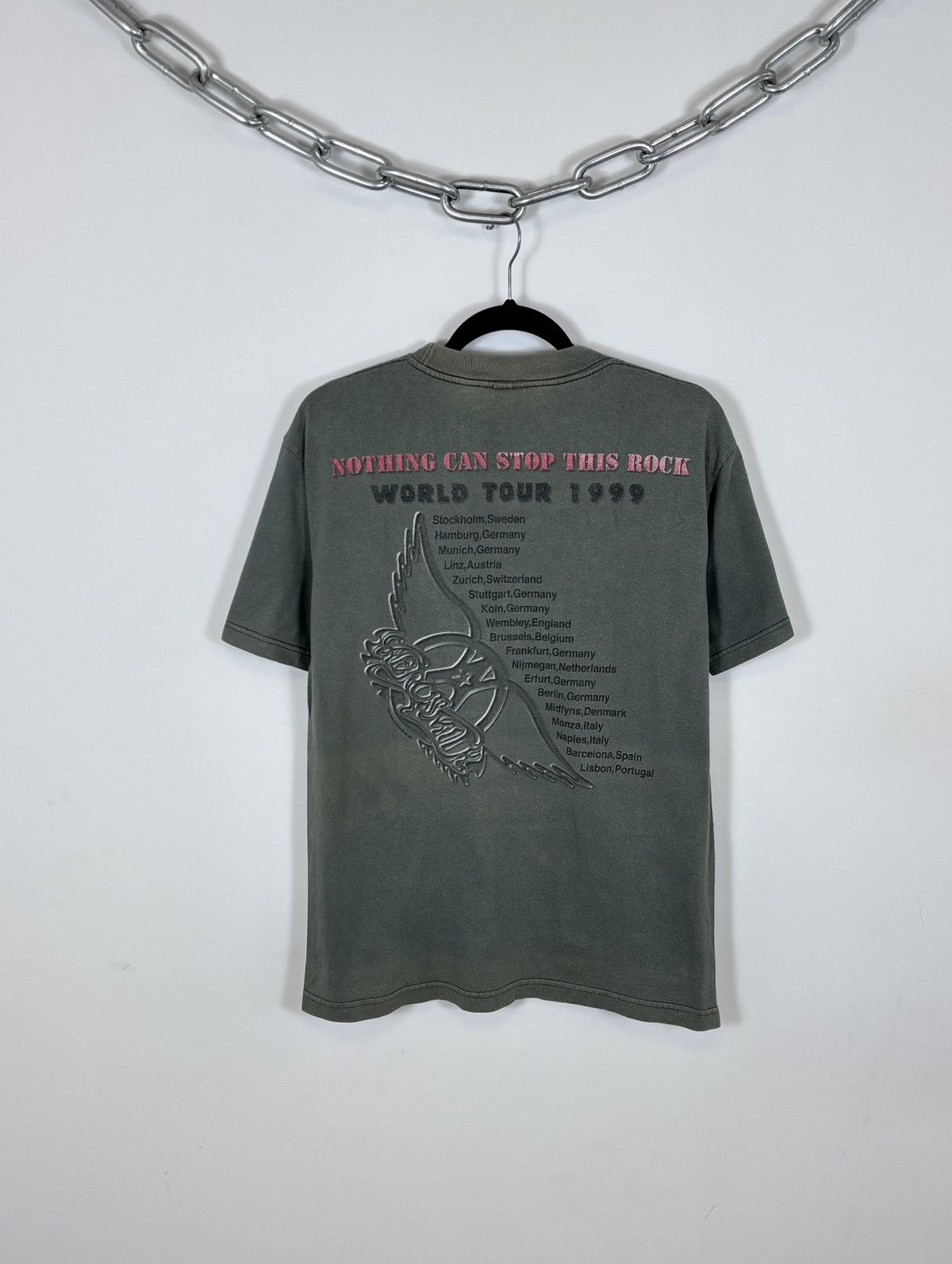 Aerosmith Vintage Aerosmith 1999 Nothing Can Stop This Rock Tour Tee Size US M / EU 48-50 / 2 - 2 Thumbnail