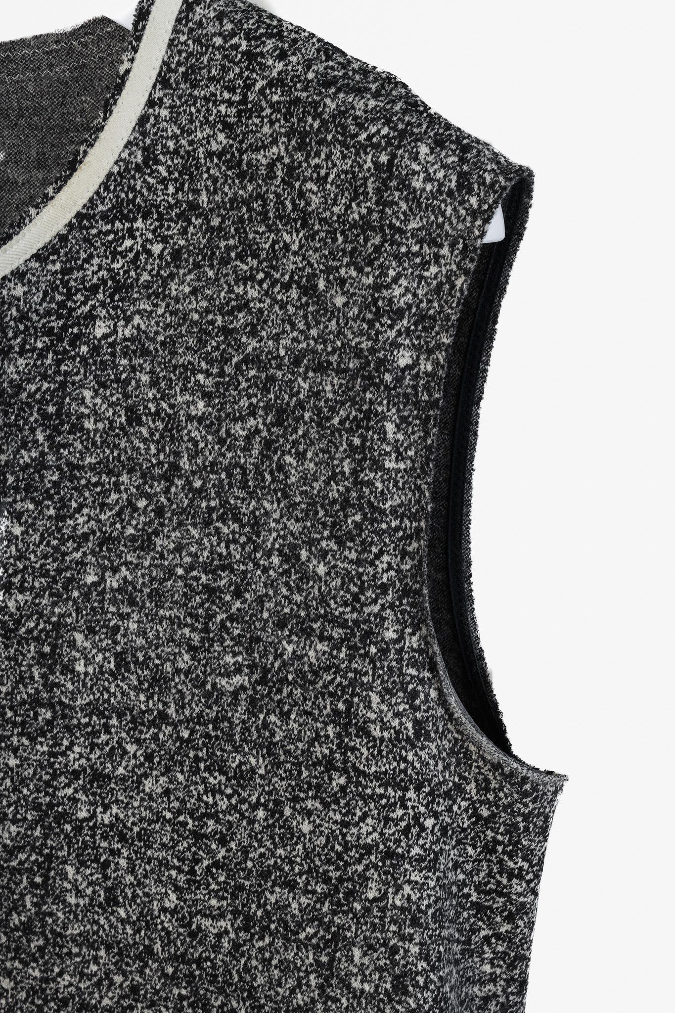 Marie Saint Pierre Marie Saint Pierre Grey Tweed Trapeze Style Dress Size L / US 10 / IT 46 - 4 Thumbnail
