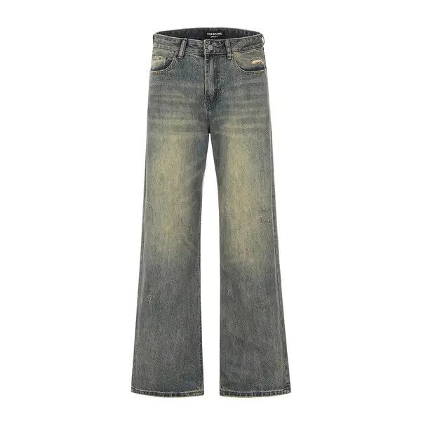 Japanese Brand Haruno x Asai Men's vintage washed distressed loose jeans Size US 32 / EU 48 - 7 Thumbnail
