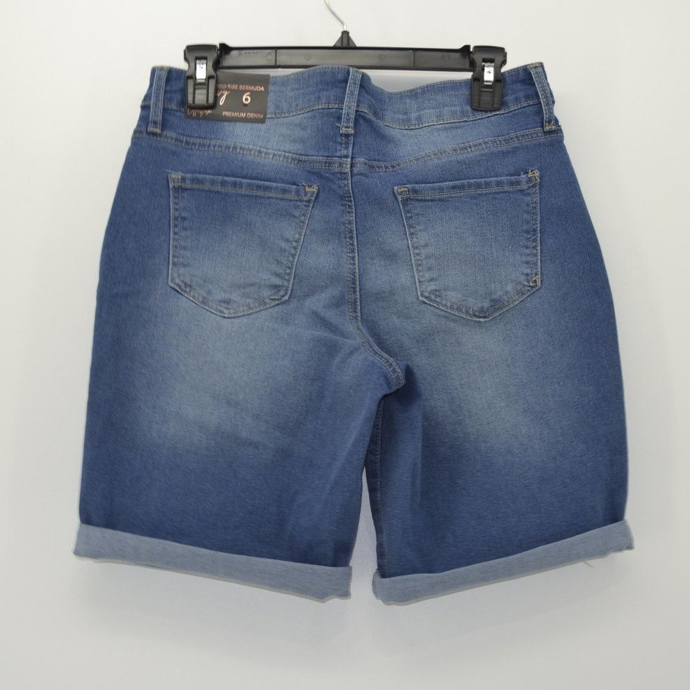 Other CopperFlash Mid Rise Bermuda Blue Jean Shorts Curvy Size 6 Size 28" / US 6 / IT 42 - 2 Thumbnail