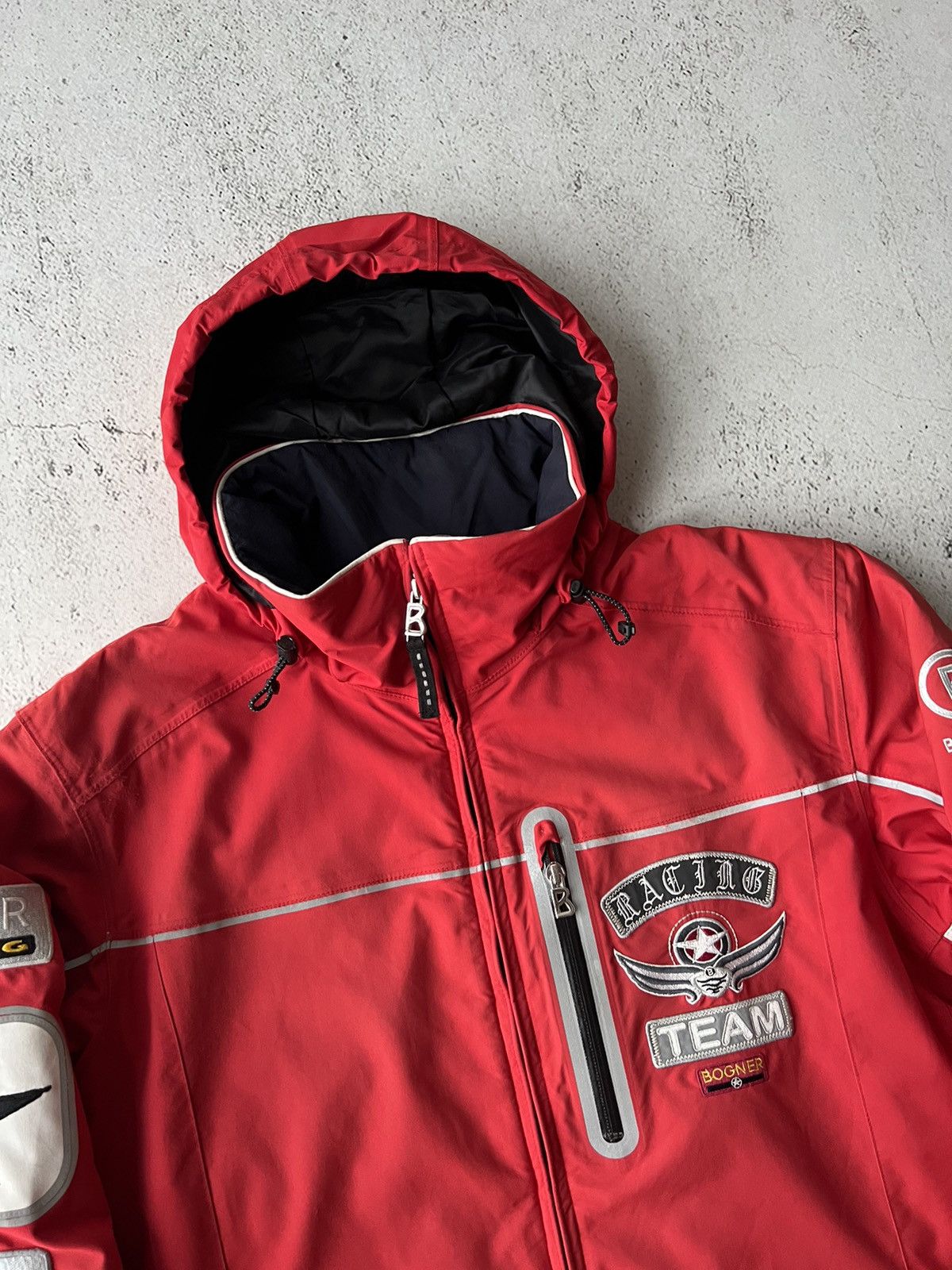 Bogner × Designer Bogner Team Racing Red Insulated Ski Jacket Size US L / EU 52-54 / 3 - 9 Thumbnail