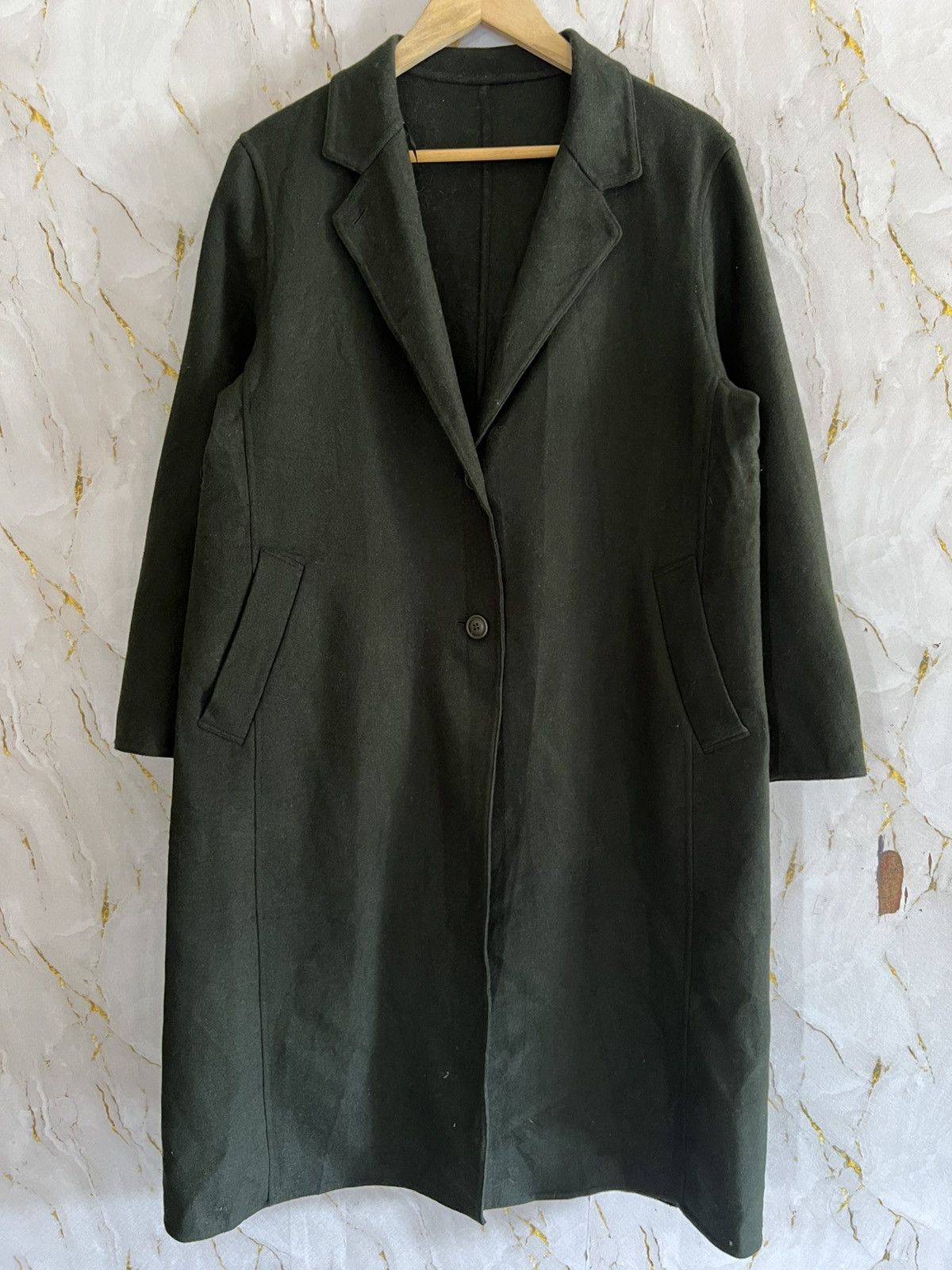 Japanese Brand Uniqlo Ines de La Fressange Long Jacket / Coat Size US L / EU 52-54 / 3 - 1 Thumbnail