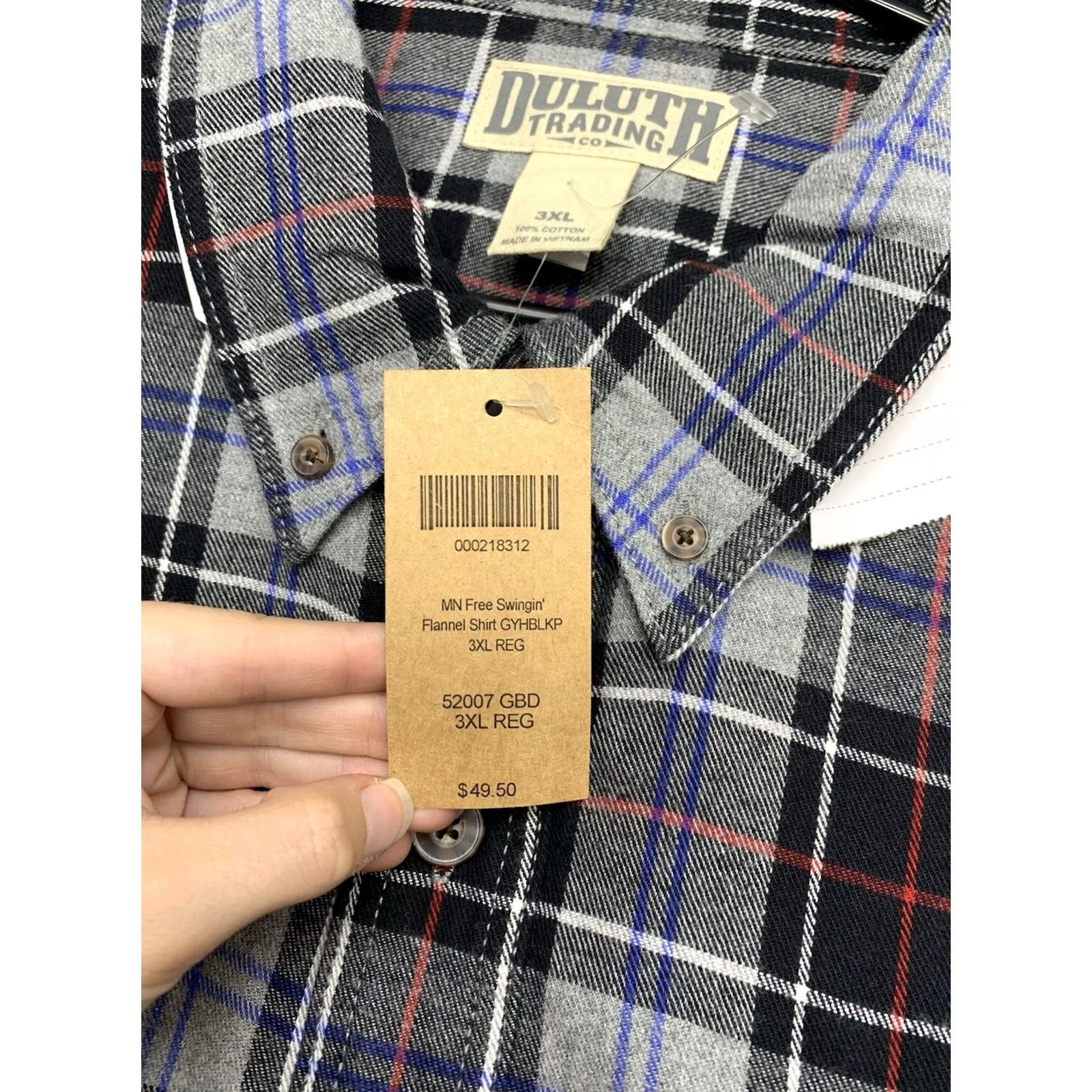 Vintage Duluth Shirt Mens 3XL Button-Up Plaid Blue 2000s Workwear Casual Classic Outdoor Button-Up Mens Size US XXL / EU 58 / 5 - 6 Thumbnail