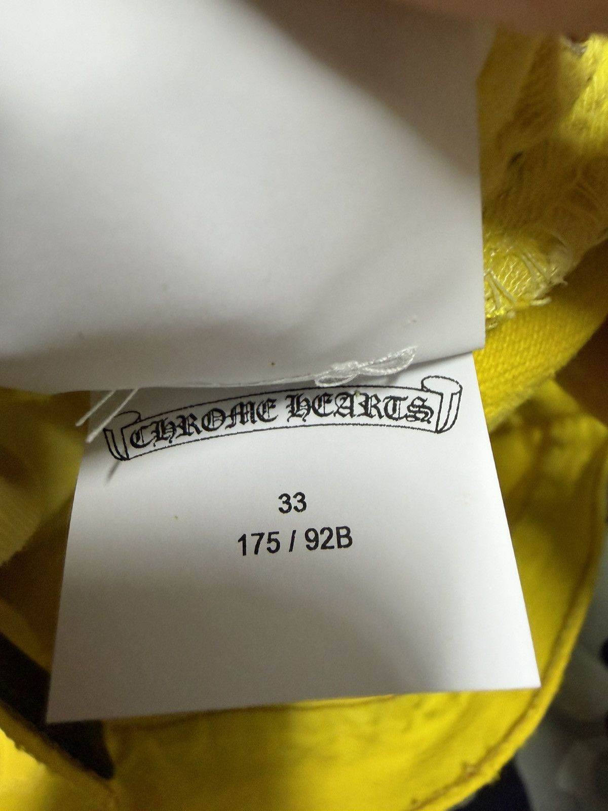 Chrome Hearts Chrome Hearts Yellow Cross Patch Levi's Jeans Size US 33 - 16 Thumbnail