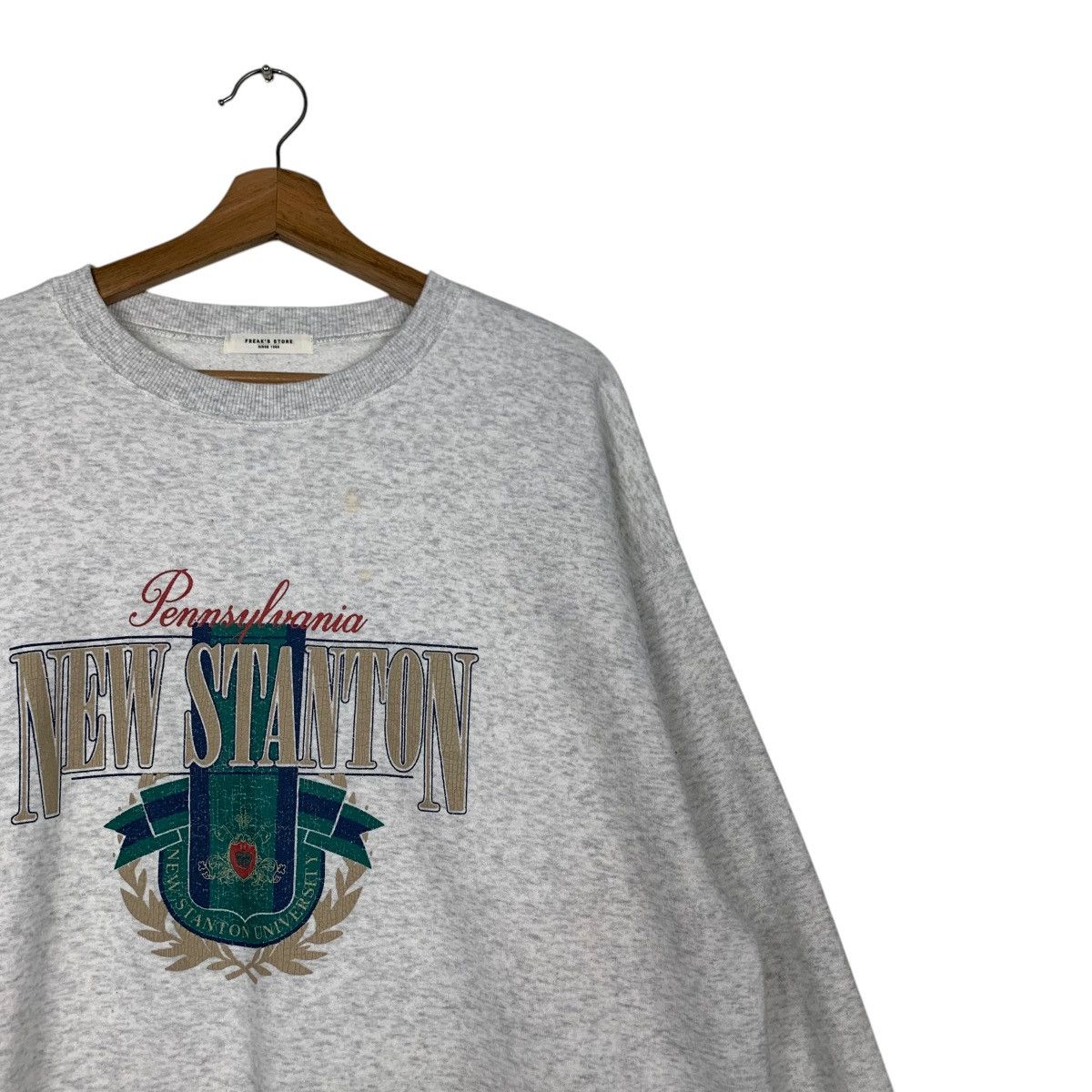 Japanese Brand NEW STANTON UNIVERSITY Crewneck Sweatshirt #2844-C128 Size US L / EU 52-54 / 3 - 5 Thumbnail