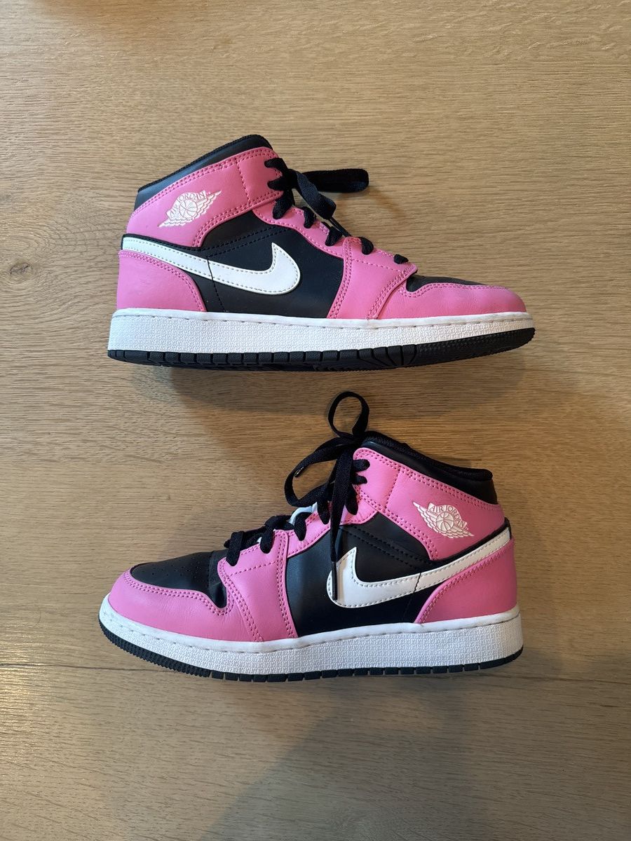 Nike Air Jordan 1 Mid Pinksicle Signature Footwear Size US 7 / IT 37 - 1 Thumbnail