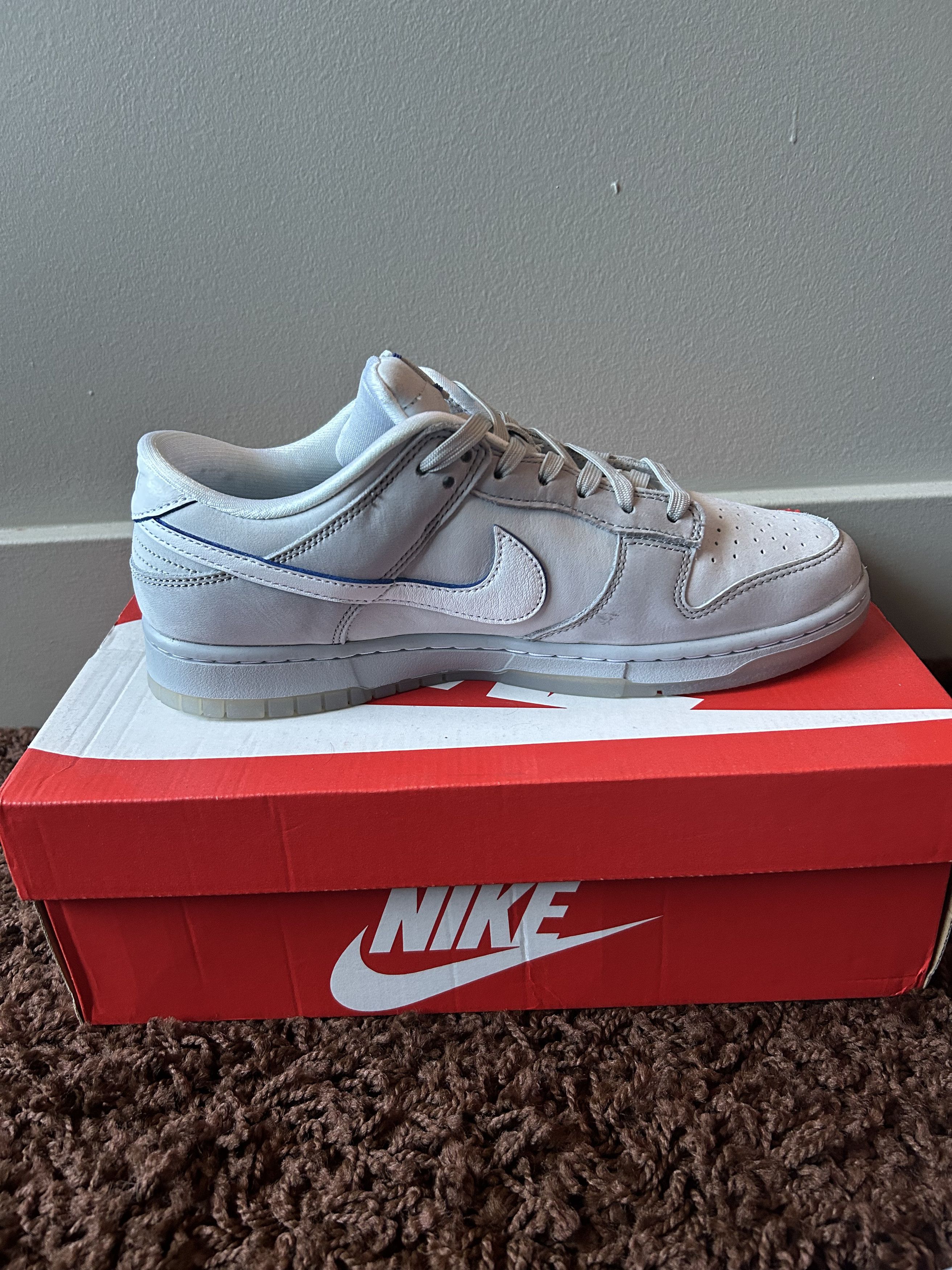 Nike DUNK LOW PURE PLATINUM/WHITE-WOLF GREY Size US 10 / EU 43 - 6 Thumbnail