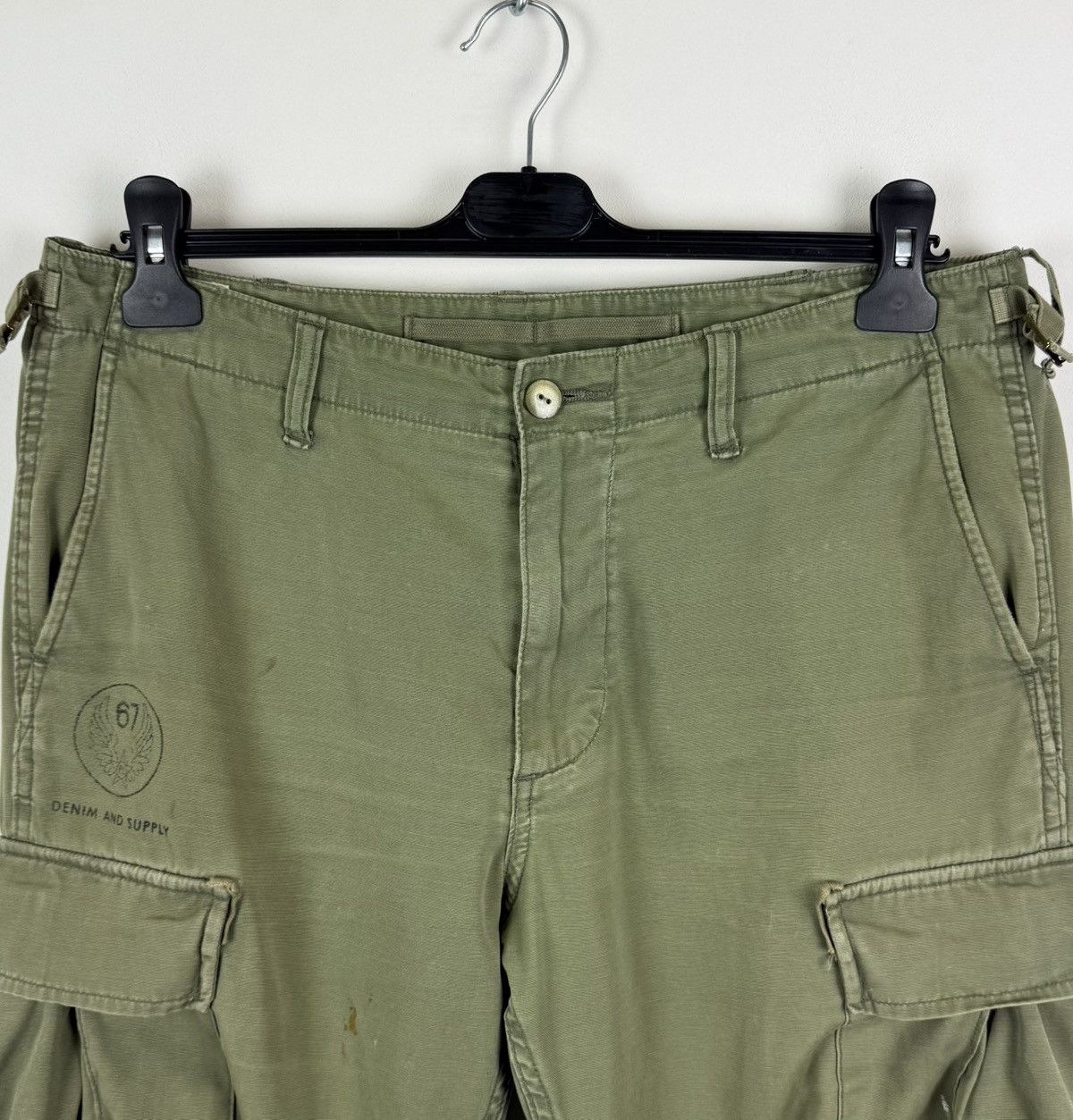 Denim & Supply Ralph Lauren Denim & Supply Ralph Lauren Cargo Pants Khaki Green US Army Size US 33 - 2 Thumbnail