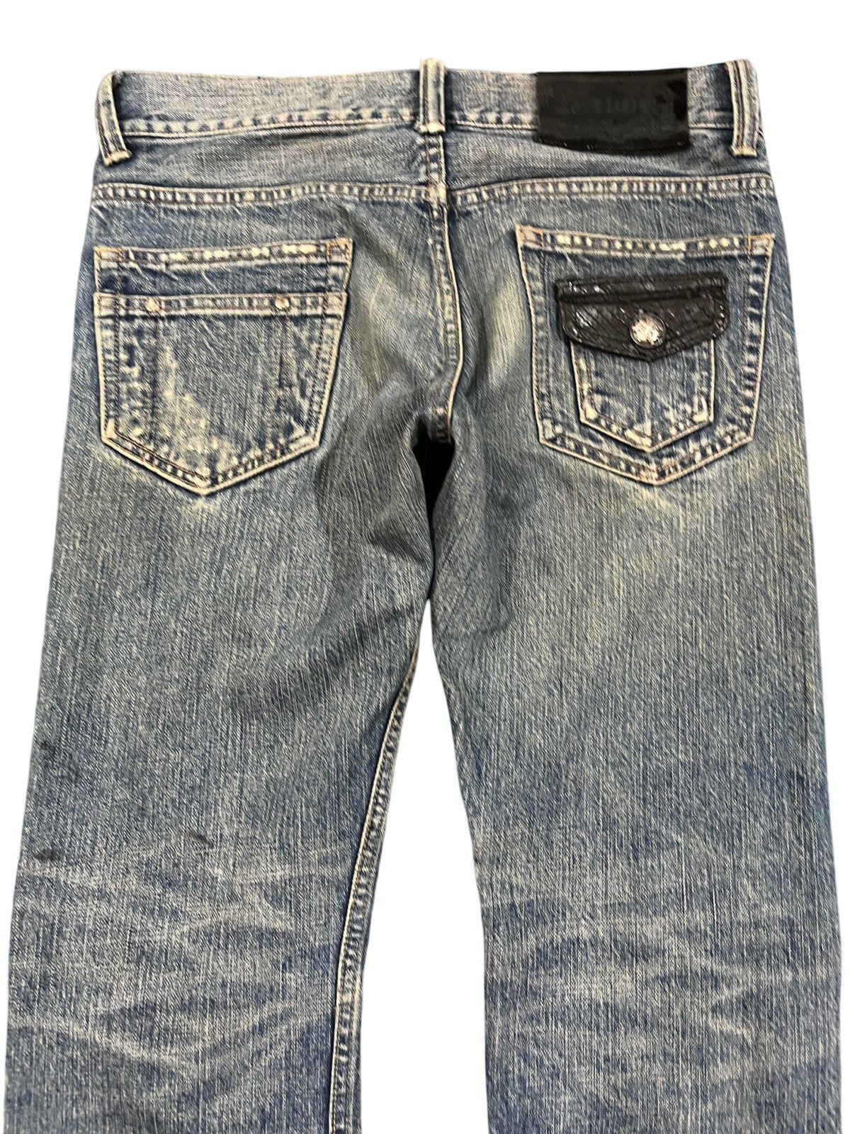 5351 POUR LES HOMMES Vintage Schorl by Kazuhisa komura Mudwash Distressed Denim Size US 32 / EU 48 - 9 Thumbnail