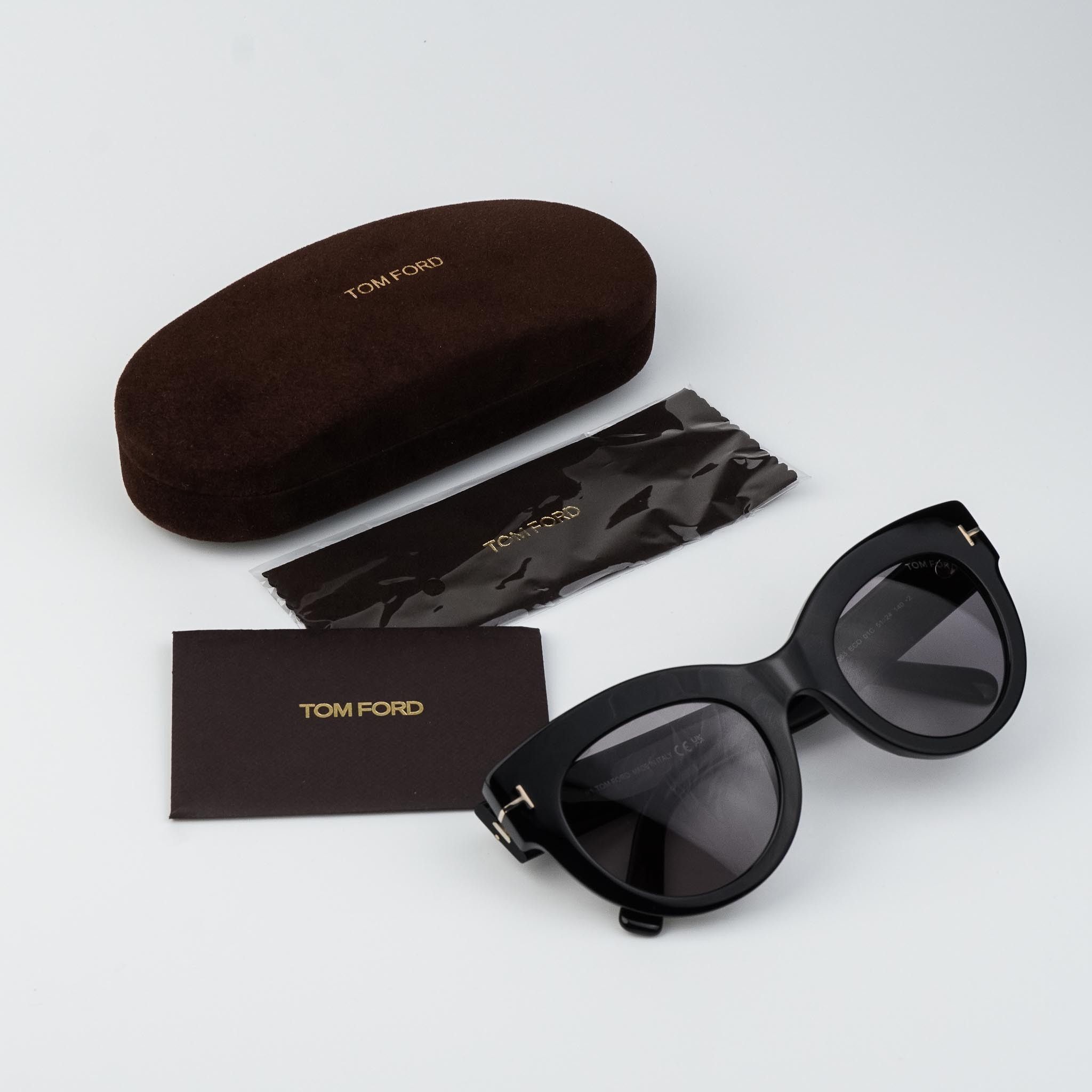 Tom Ford Tom Ford Women Sunglasses LUCILLA FT1063/S 01C BRAND NEW Size ONE SIZE - 9 Thumbnail