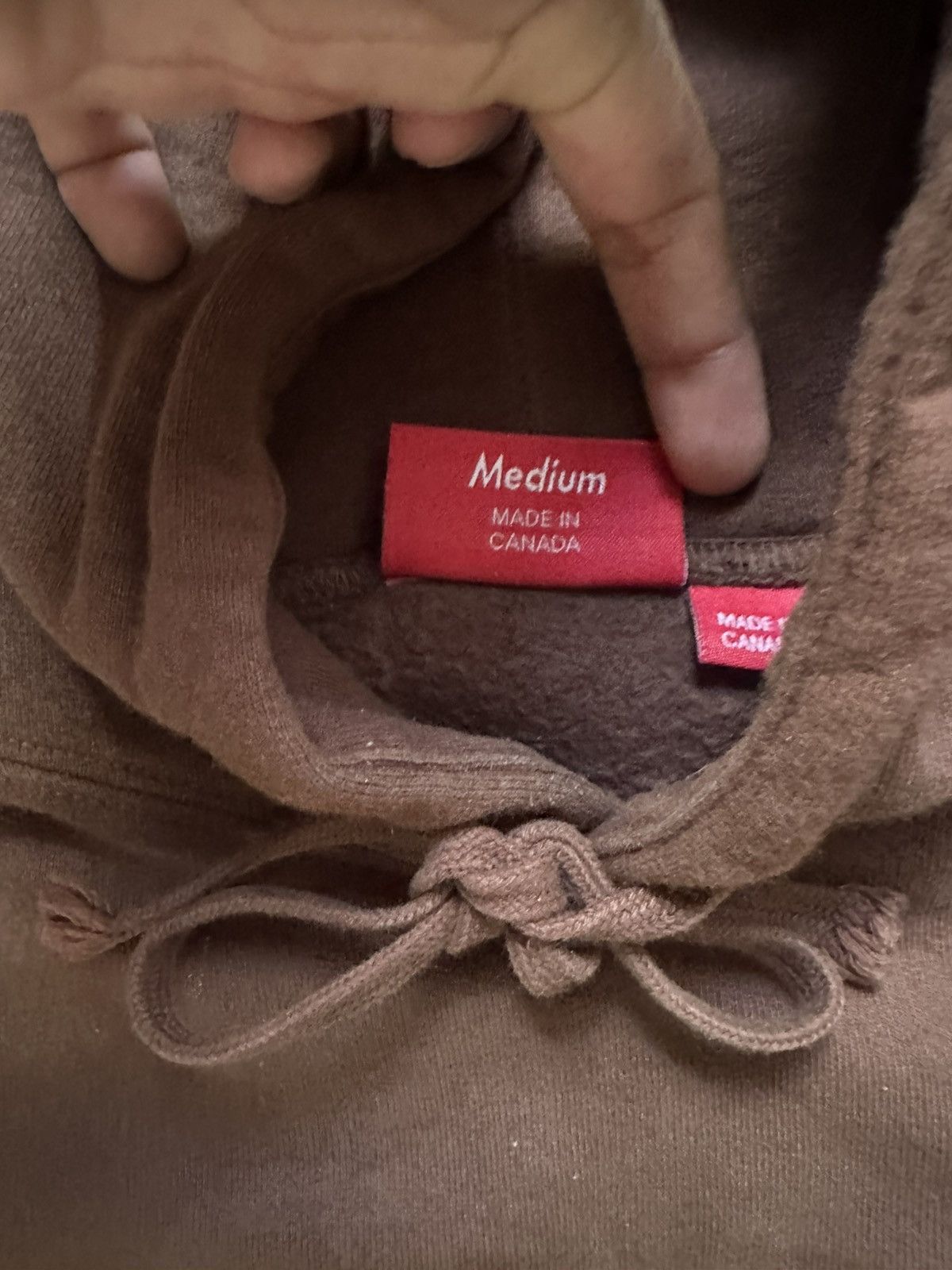 Supreme SS22 Supreme Bling Box Logo Brown Hoodie Sweater Medium Size US M / EU 48-50 / 2 - 5 Thumbnail