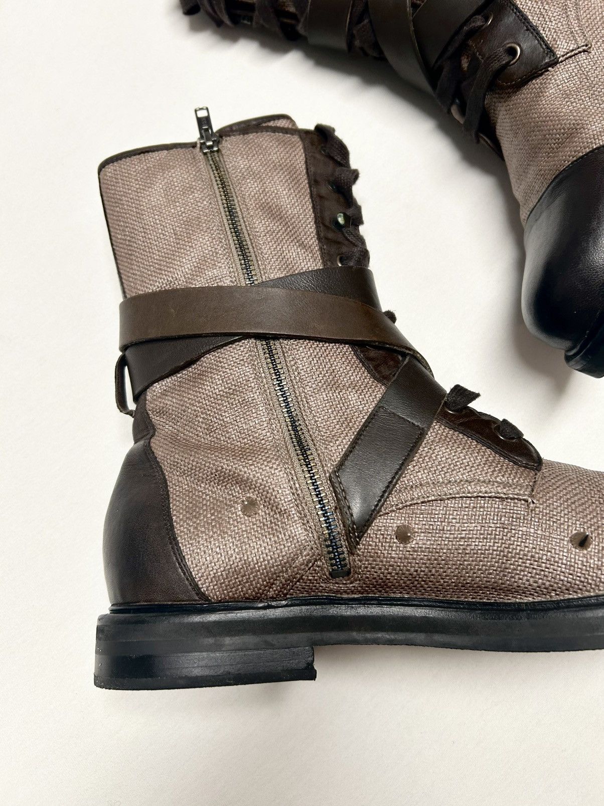 Balmain SS2011 Bondage Ranger Boots Size US 9.5 / EU 42-43 - 8 Thumbnail