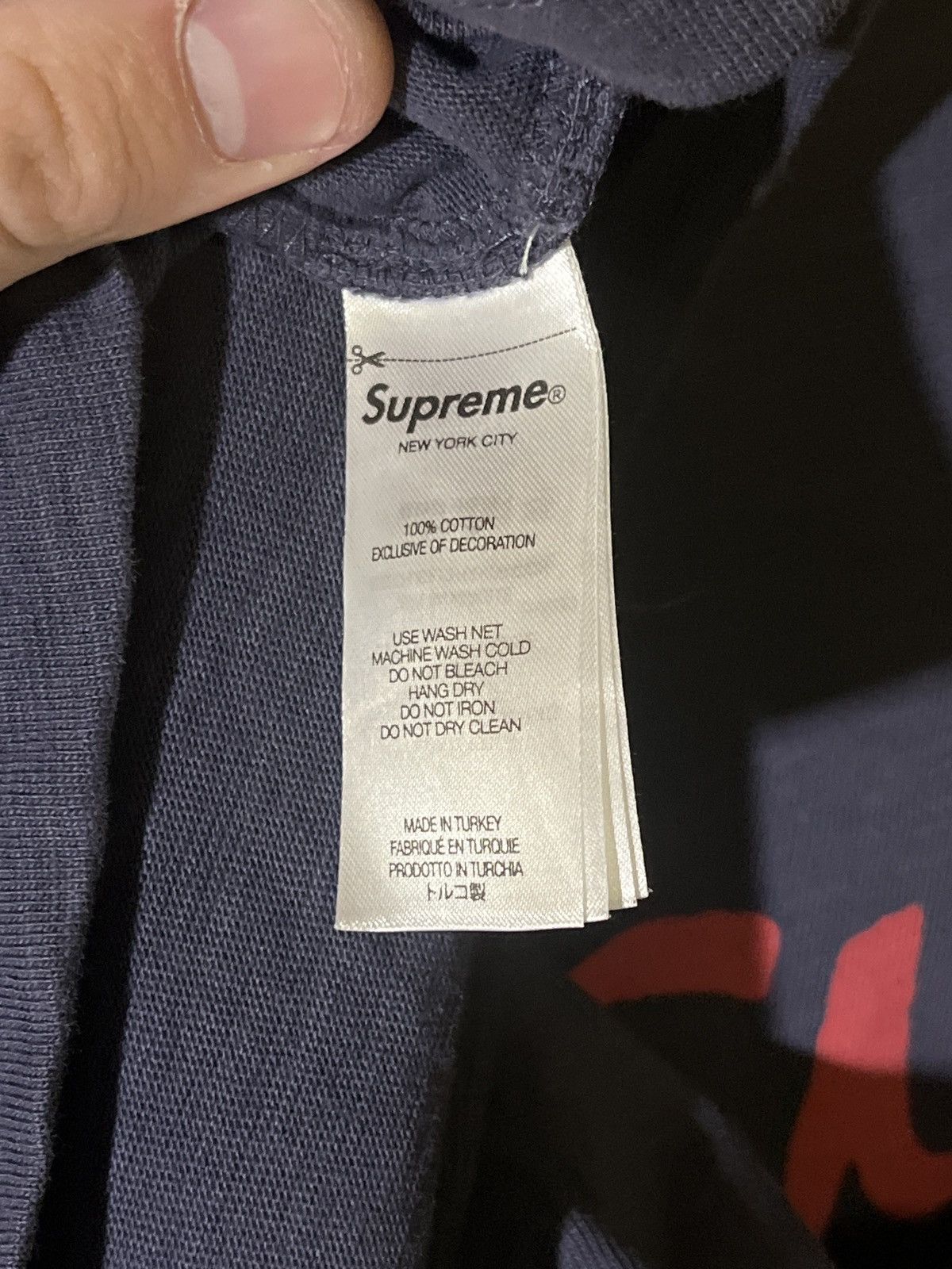 Supreme ‼️Supreme‼️ FFT S/S Top Navy Blue Size US XL / EU 56 / 4 - 6 Thumbnail