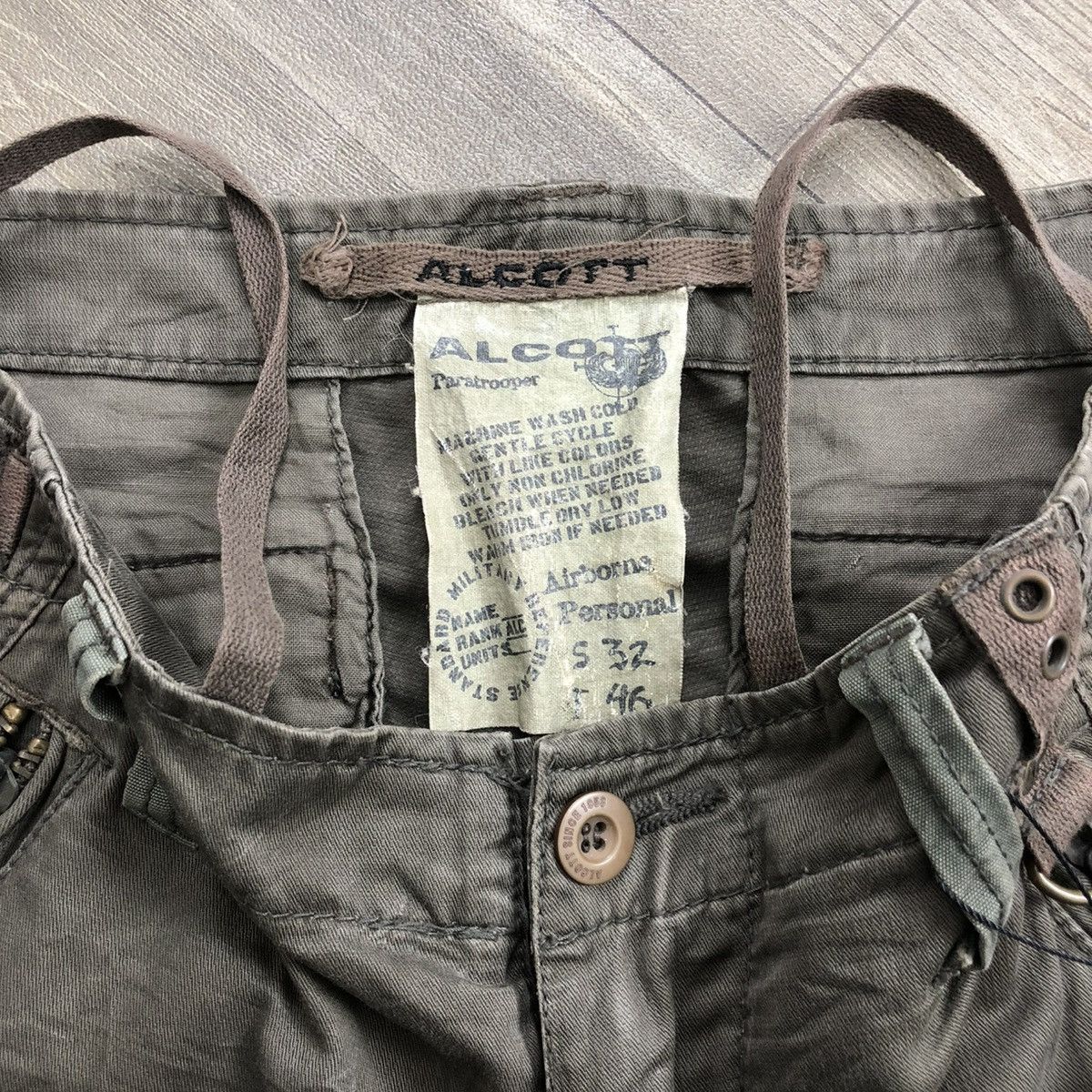 If Six Was Nine × Japanese Brand 2000s Alcott Bondage Cargo Multipocket Pants Y2K Lgb Goa Size US 32 / EU 48 - 9 Thumbnail
