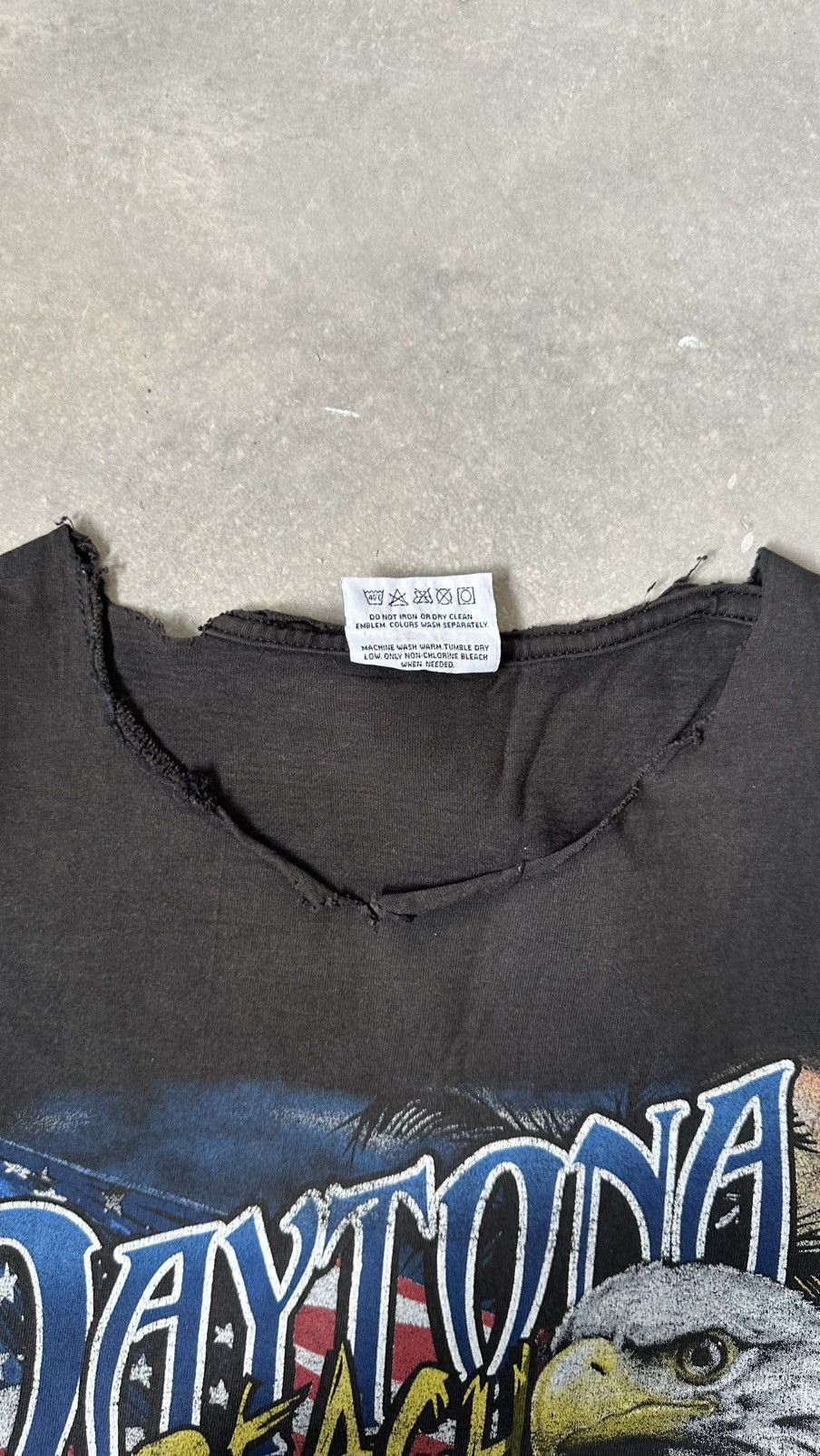 Vintage VINTAGE CHASE DAYTONA BIKE WEEK DISTRESSED TEE Size US XXL / EU 58 / 5 - 4 Thumbnail