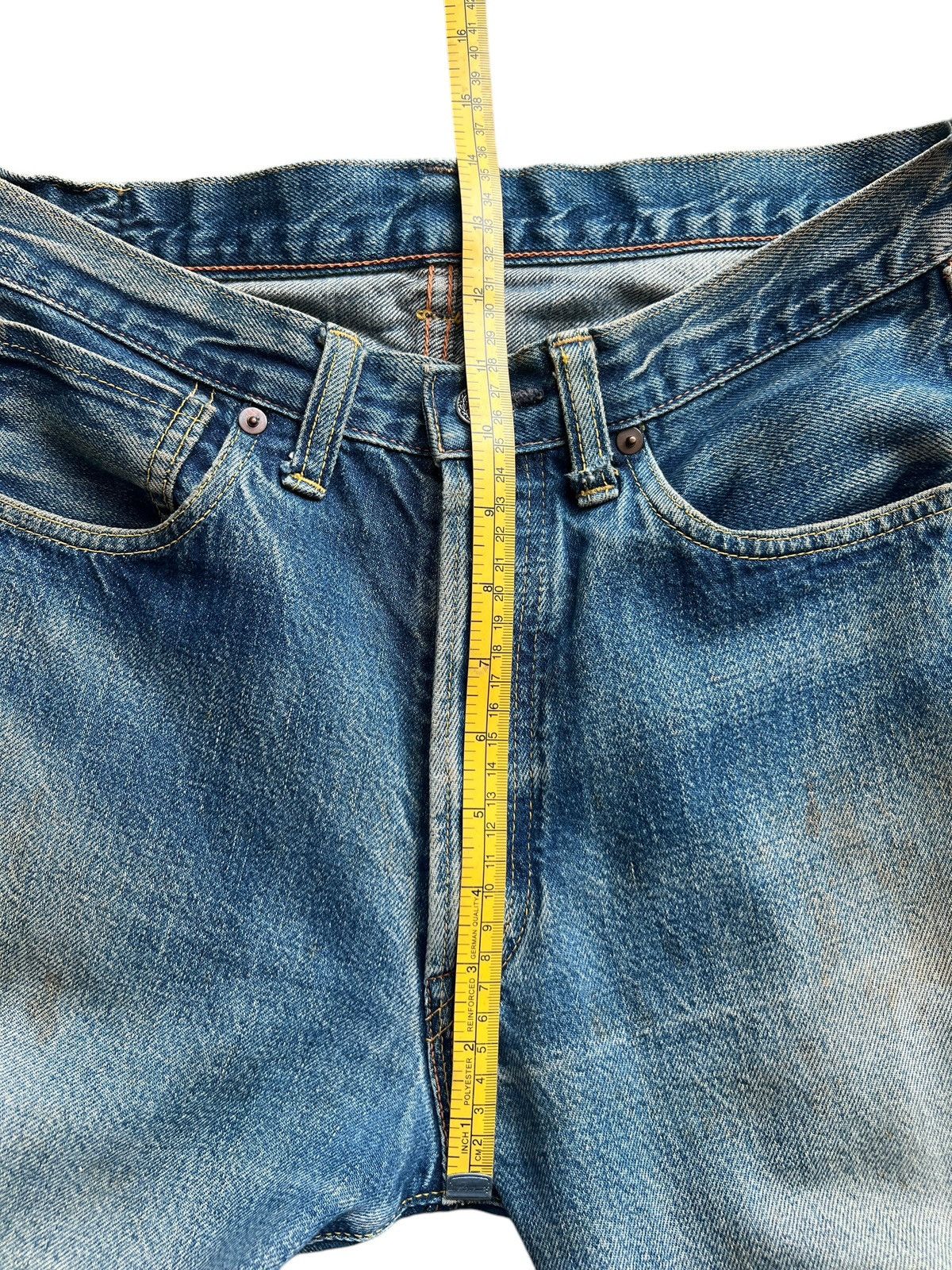 The Real McCoy's Vintage Mccoy Distressed Mudwash Denim Jeans 31x29 Size US 31 - 14 Thumbnail