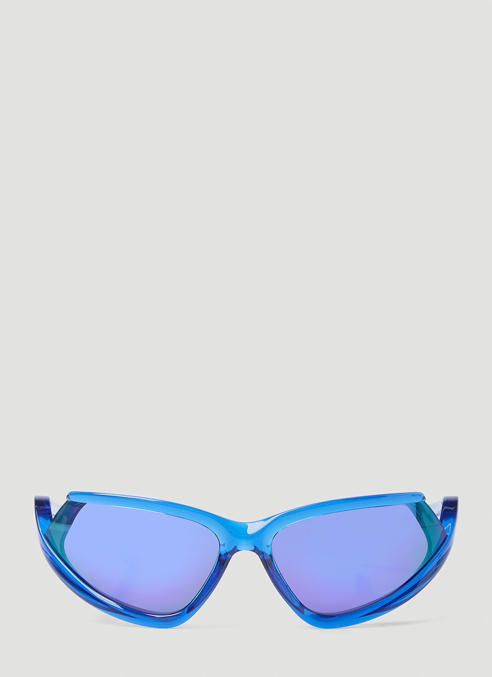 image of Balenciaga Side Xpander Cat Sunglasses in Blue, Women's