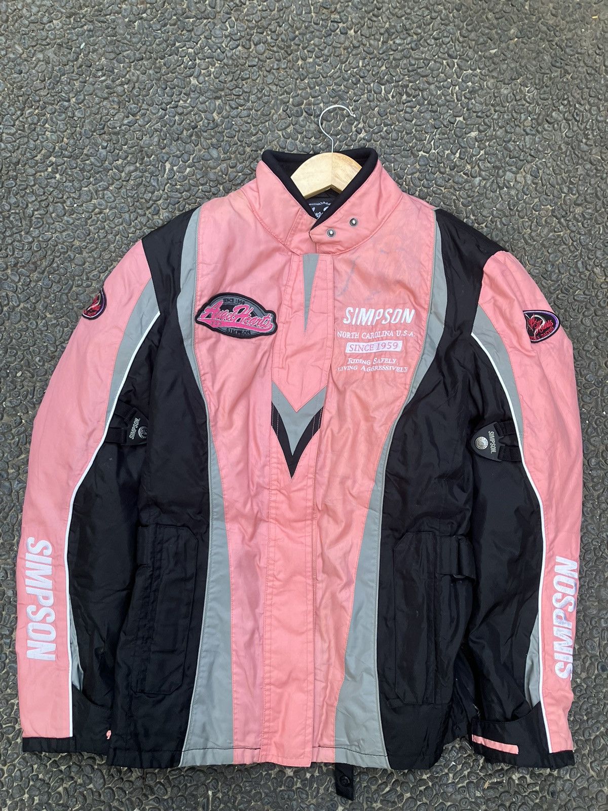 Vintage Vintage Simpson Angel Hearts Team Race Jacket Size US L / EU 52-54 / 3 - 4 Thumbnail