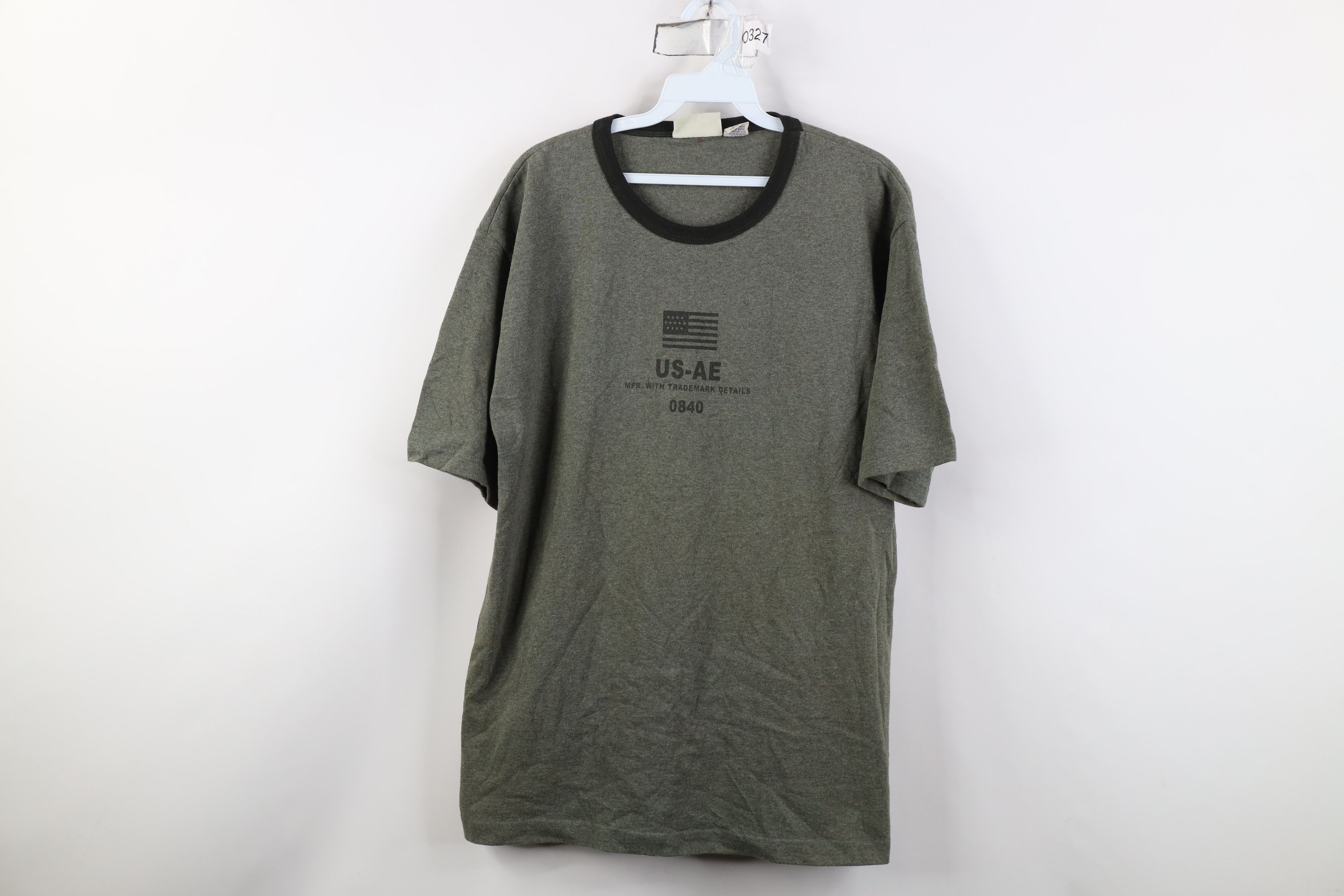 American Eagle Outfitters Vintage 90s American Eagle Outfitters Flag Ringer T-Shirt Size US M / EU 48-50 / 2 - 1 Thumbnail