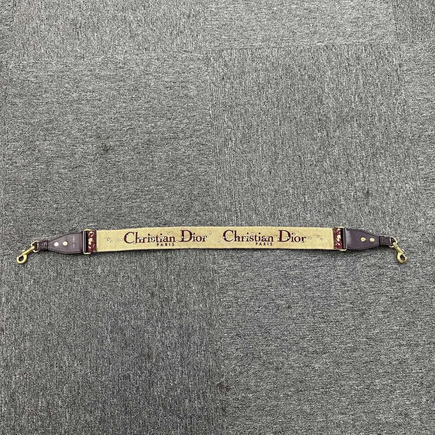 Dior Dior Khaki Heavy Rivet Wide Shoulder Strap. Size ONE SIZE - 3 Thumbnail