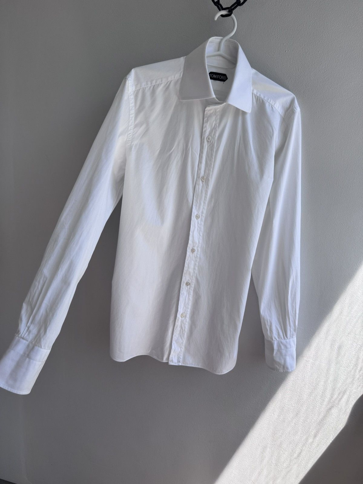 Tom Ford RARE Tom Ford Men’s White Classic Shirt Luxury Designer Size US M / EU 48-50 / 2 - 4 Thumbnail