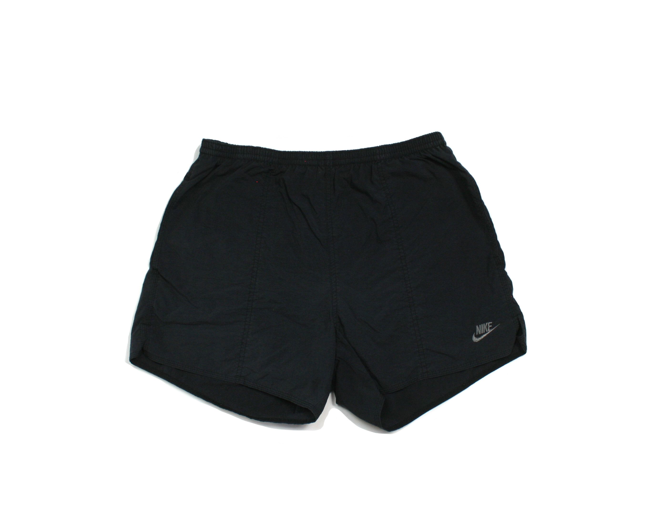 Nike 90S Swoosh Logo Nylon Swim Shorts Vintage Size US 32 / EU 48 - 1 Thumbnail