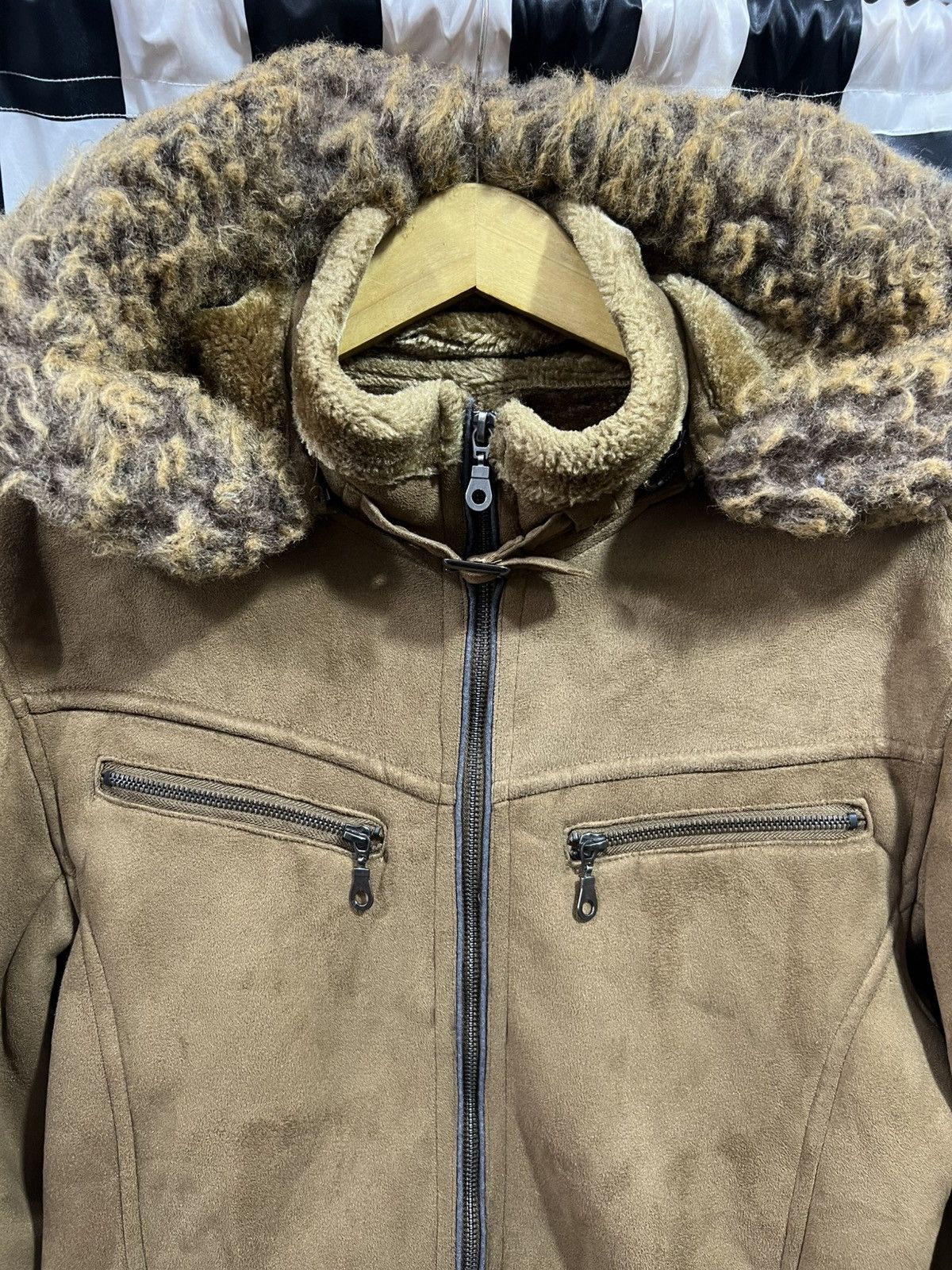 Japanese Brand Thruxton Shearling Fur Jacket Size US M / EU 48-50 / 2 - 3 Thumbnail