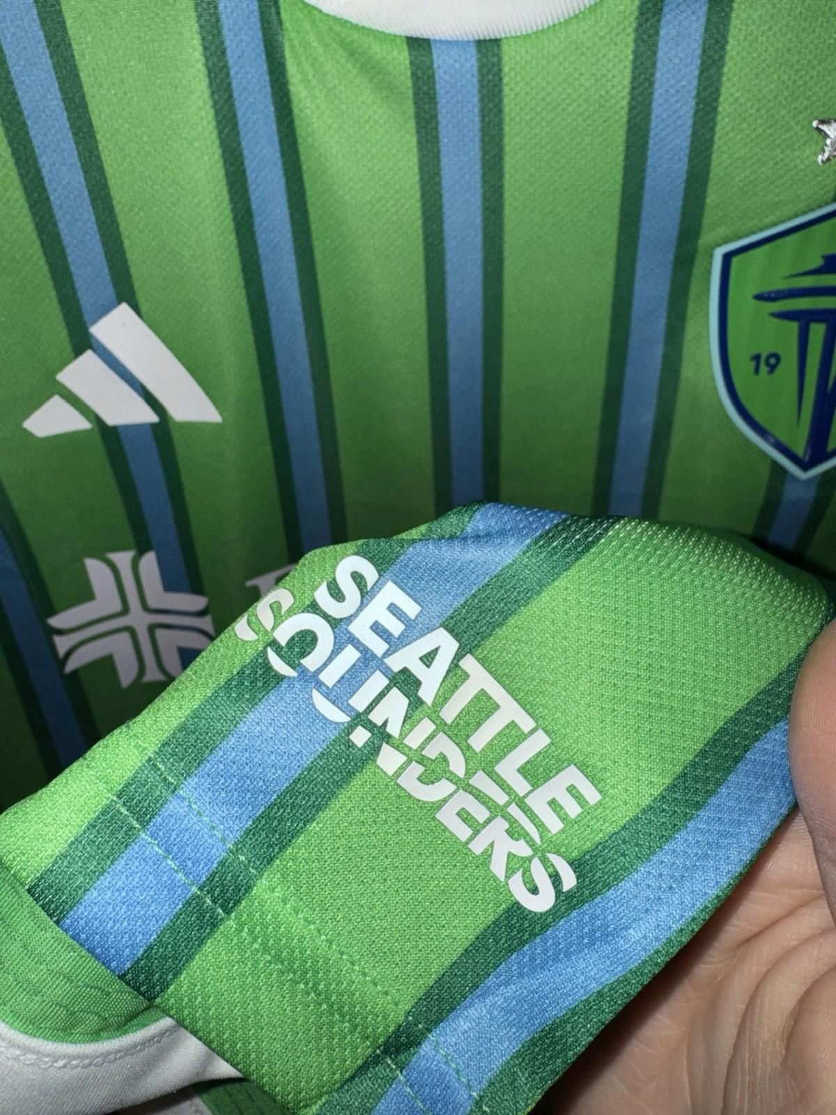 Adidas New Mens Seattle Sounders FC 2024/25 Home Jersey Size ONE SIZE - 4 Thumbnail