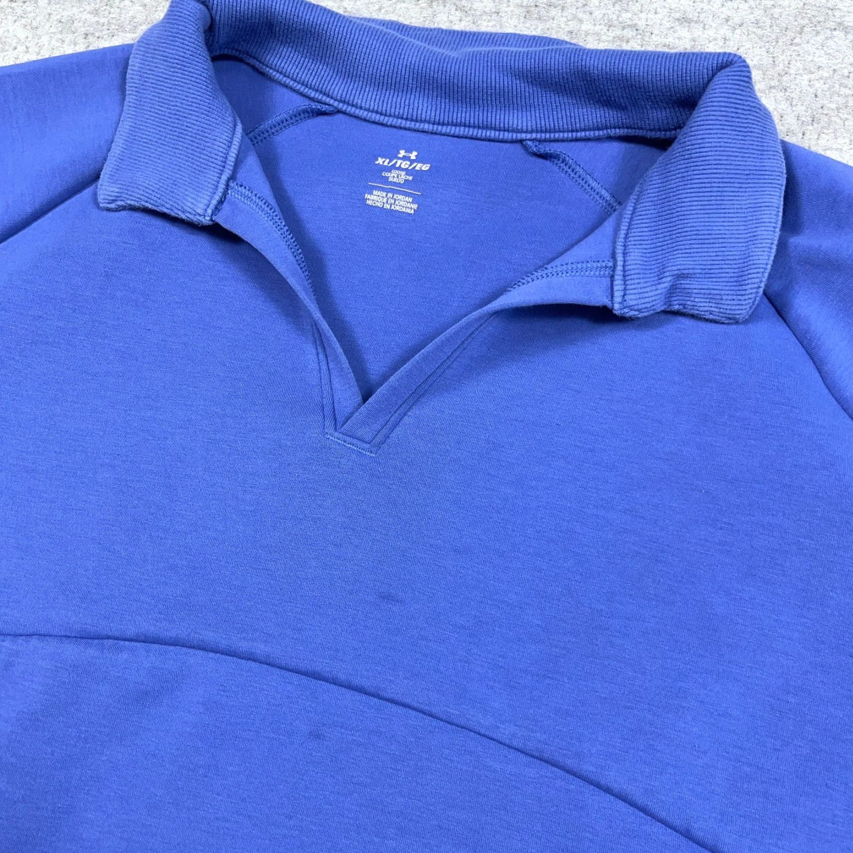 Under Armour Under Armor Sweatshirt Women XL Purple Pullover Cropped V Neck Turtleneck Gym Size XL / US 12-14 / IT 48-50 - 5 Thumbnail
