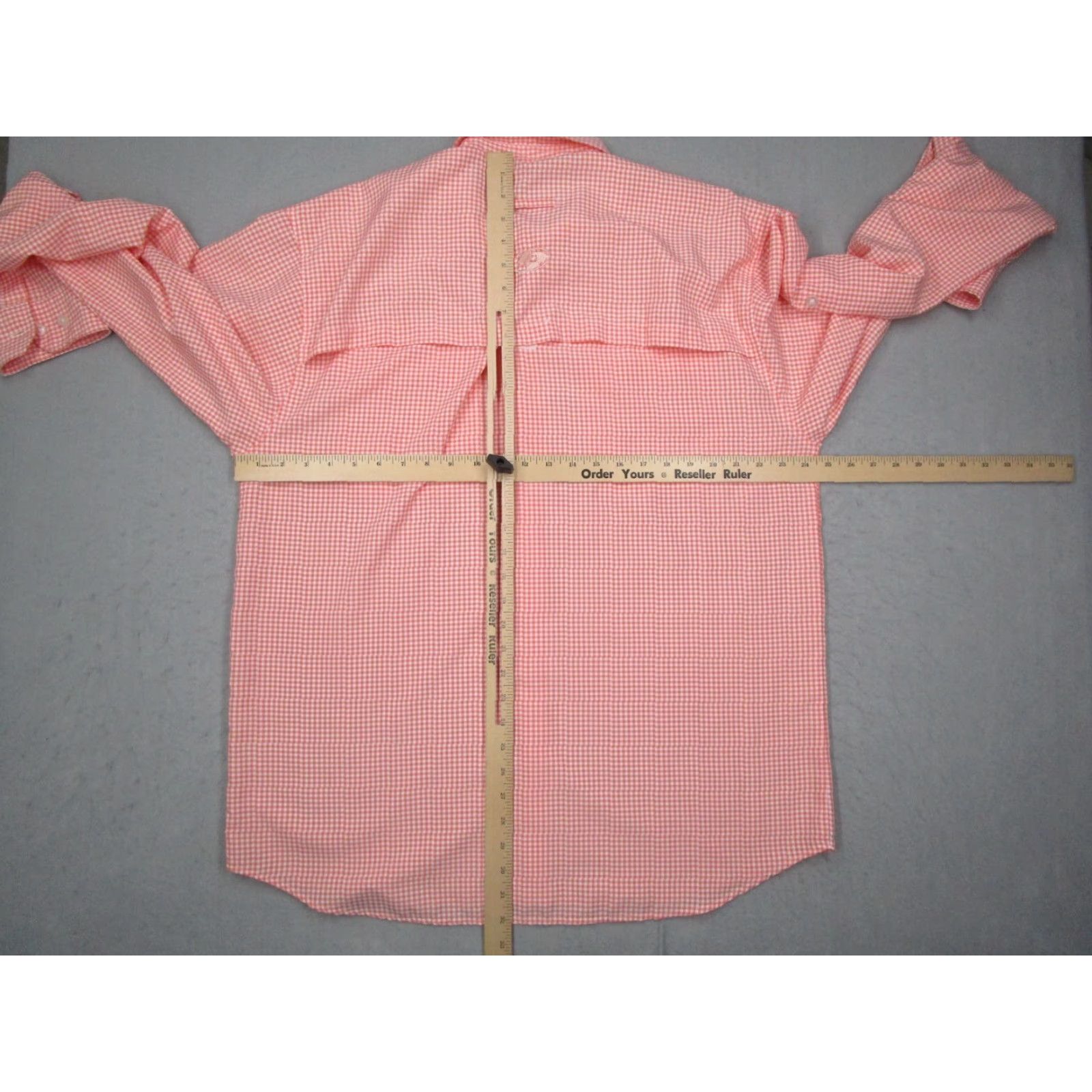 Vintage Mossy Oak Shirt Mens XL Pink Button-Up Check Long Sleeve - Fishing Staghorn River Performance Casual Shirt Men Size US XL / EU 56 / 4 - 4 Thumbnail