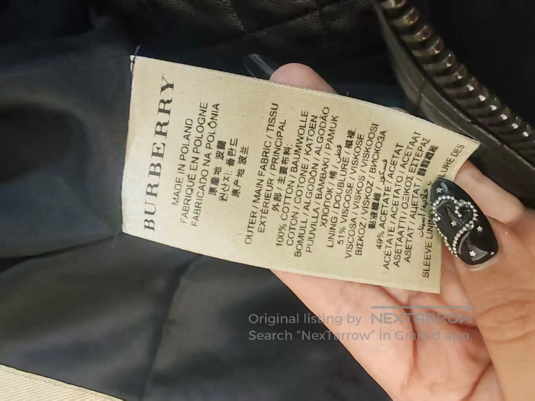 Burberry Burberry Leather Coat with Unique Detailing. Size US M / EU 48-50 / 2 - 3 Thumbnail