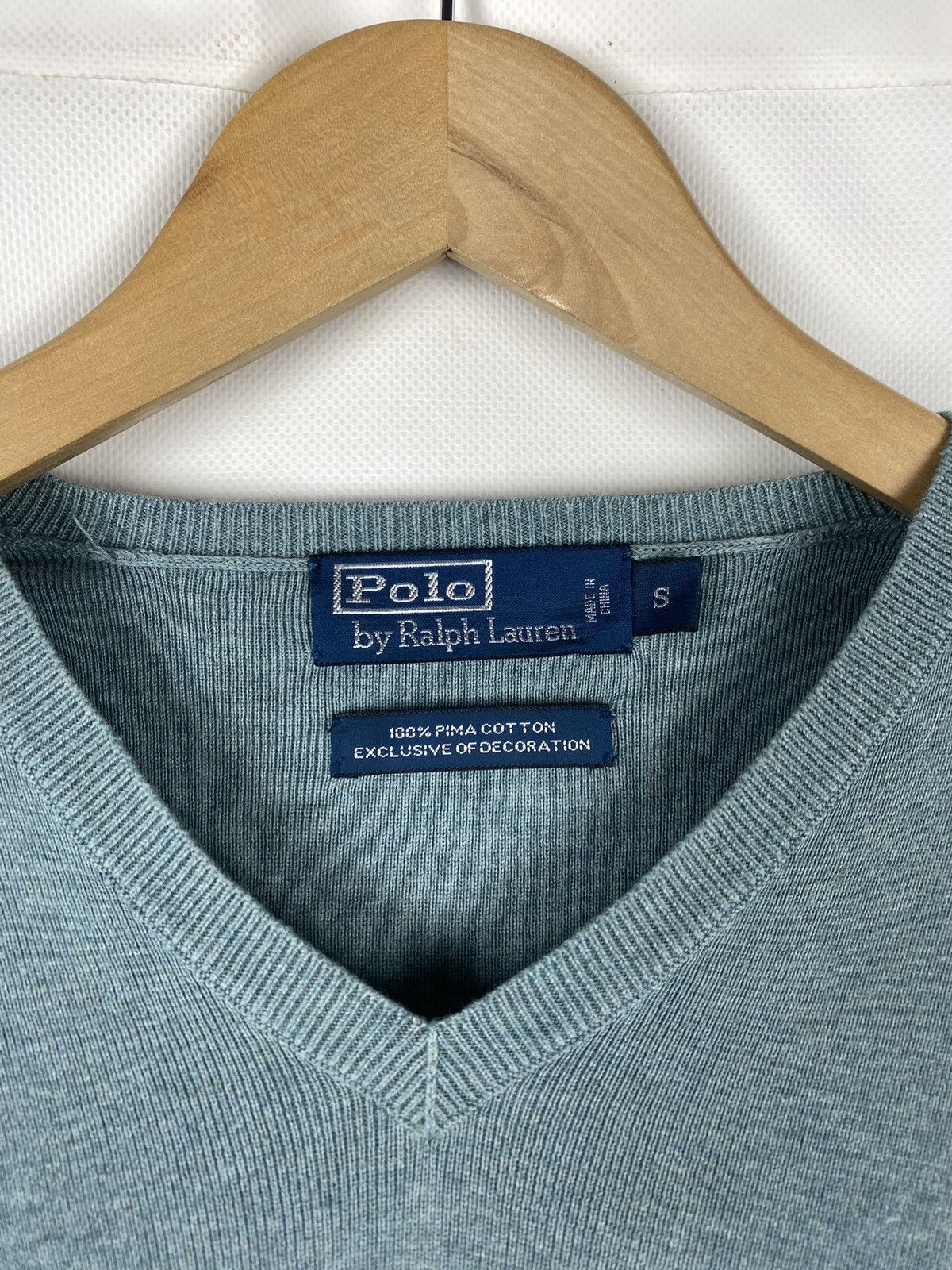 Polo Ralph Lauren Polo by Ralph Lauren vintage men’s v-neck sweater pullover Size US S / EU 44-46 / 1 - 9 Thumbnail
