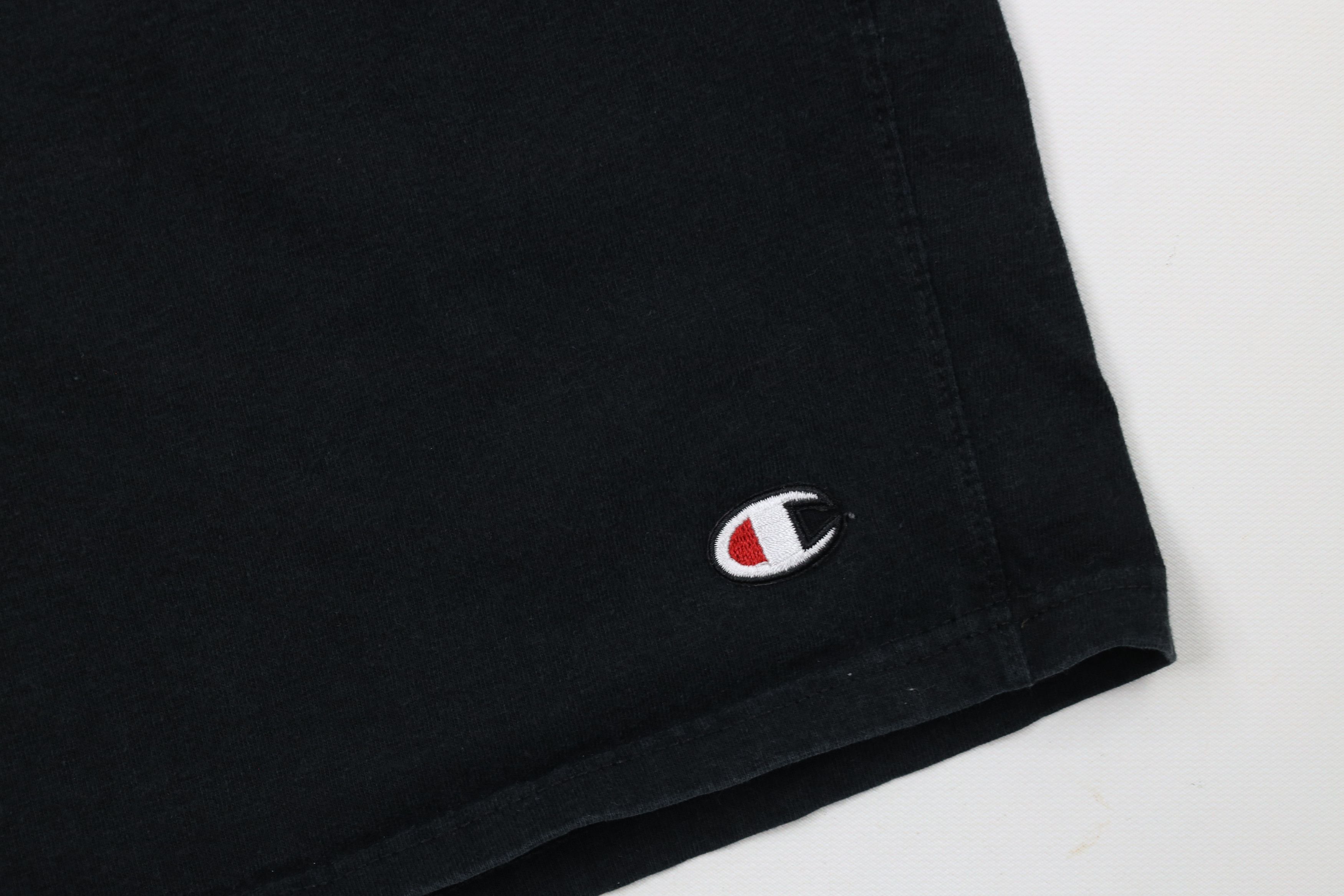 Champion × Vintage Vintage Champion Classic Logo Above Knee Shorts Black Cotton Size US 34 / EU 50 - 5 Thumbnail