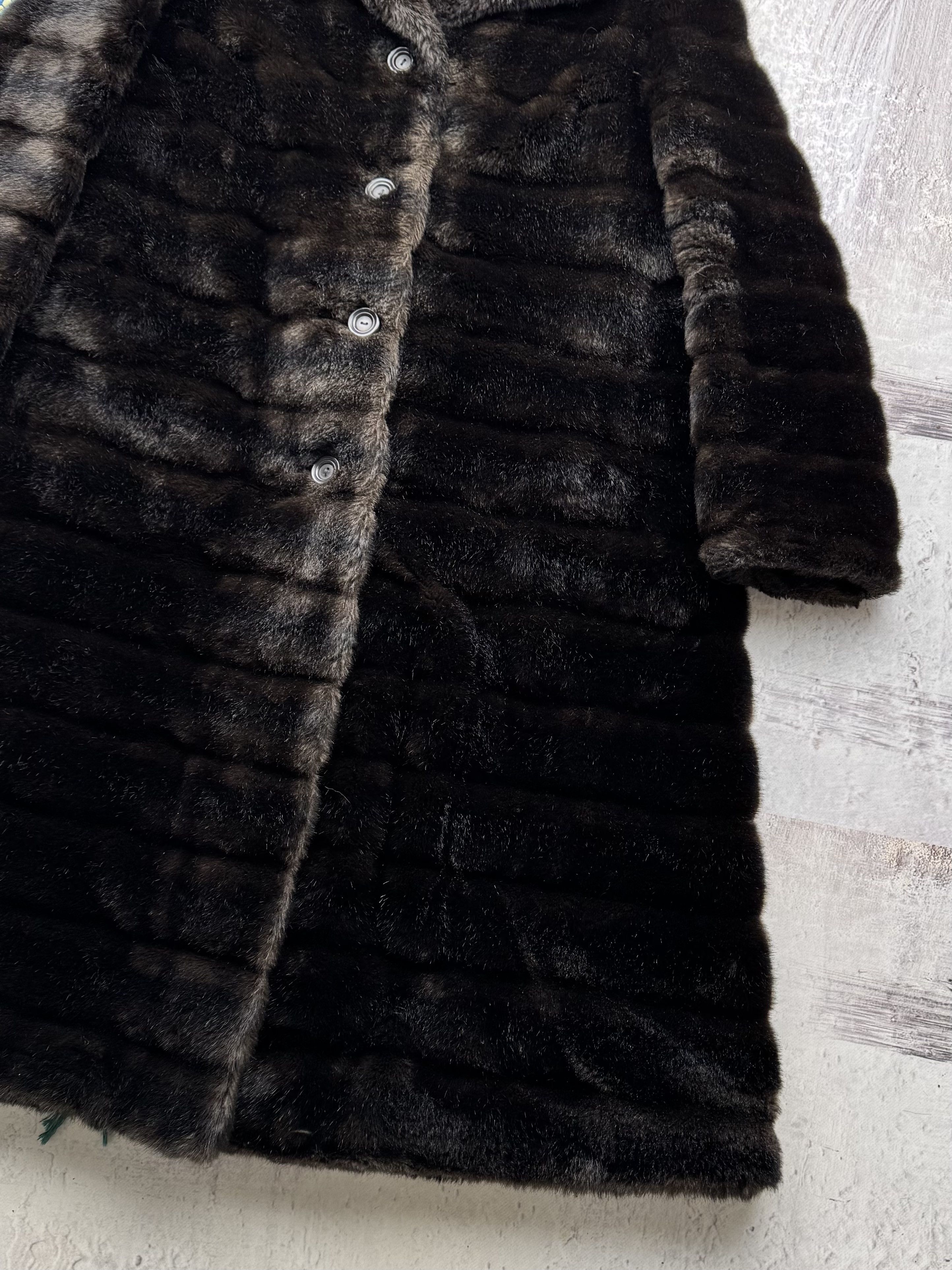 Vintage Vintage Faux Fur Coat A700(493) Size L / US 10 / IT 46 - 4 Thumbnail
