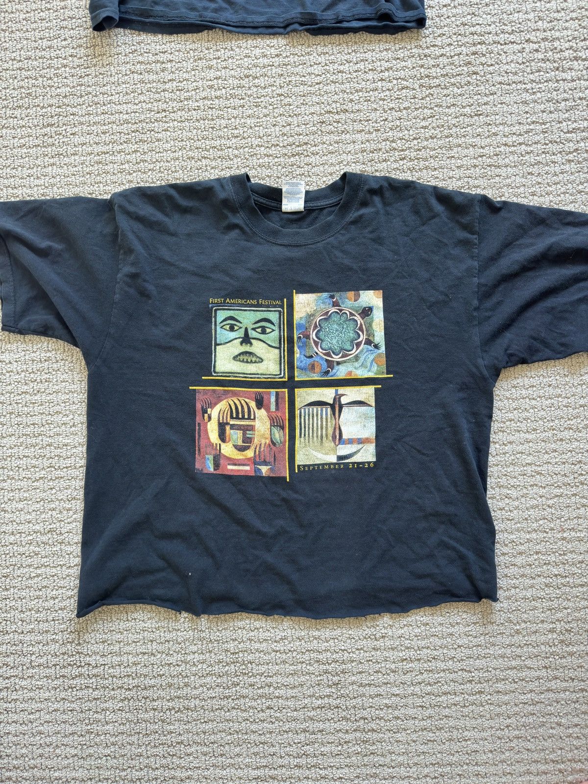 Vintage Vintage Cropped Arts Tee Size US L / EU 52-54 / 3 - 1 Thumbnail