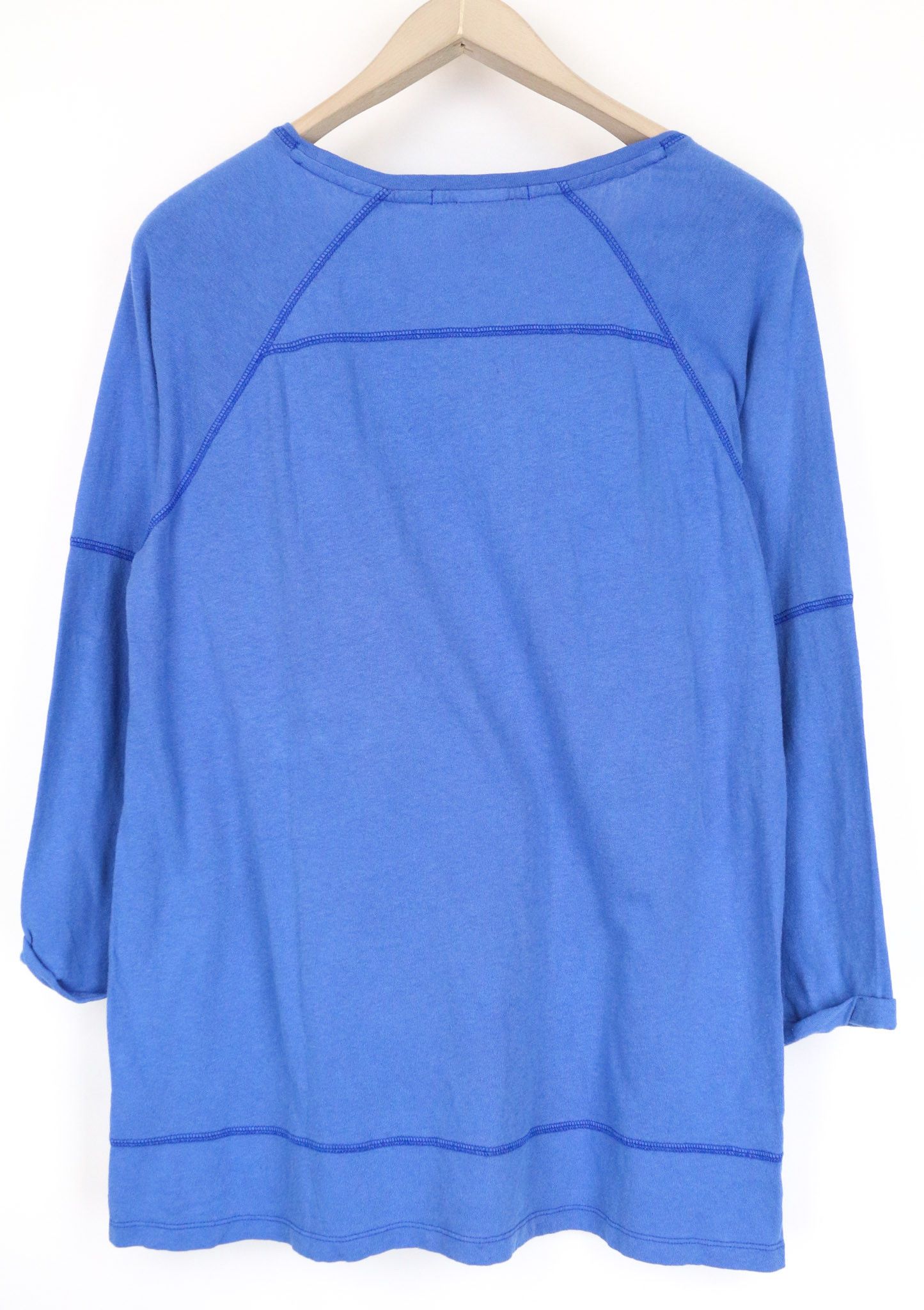 Scotch & Soda AMS BLAUW S Blue 3/4 Sleeve Pullover T-Shirt 75547 Size US S / EU 44-46 / 1 - 2 Thumbnail