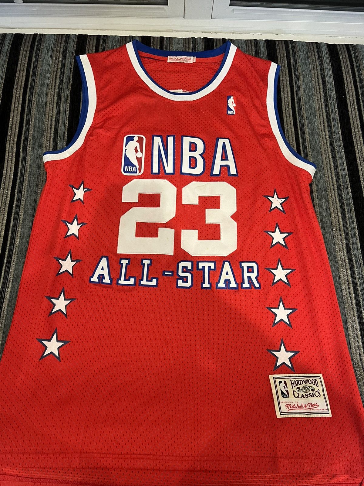 Vintage Micheal Jordan all star jersey Size US XXL / EU 58 / 5 - 1 Thumbnail