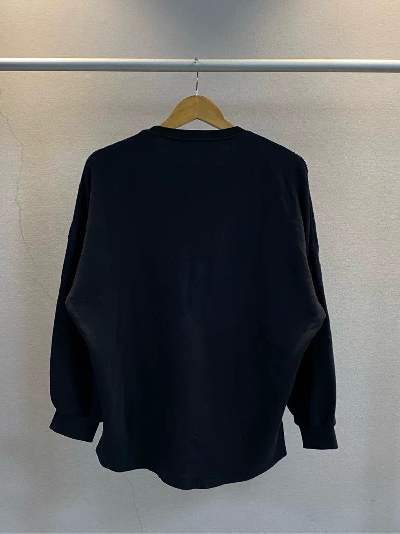 Loewe LOEWE Black embroidered round neck hoodie Size S / US 4 / IT 40 - 3 Thumbnail
