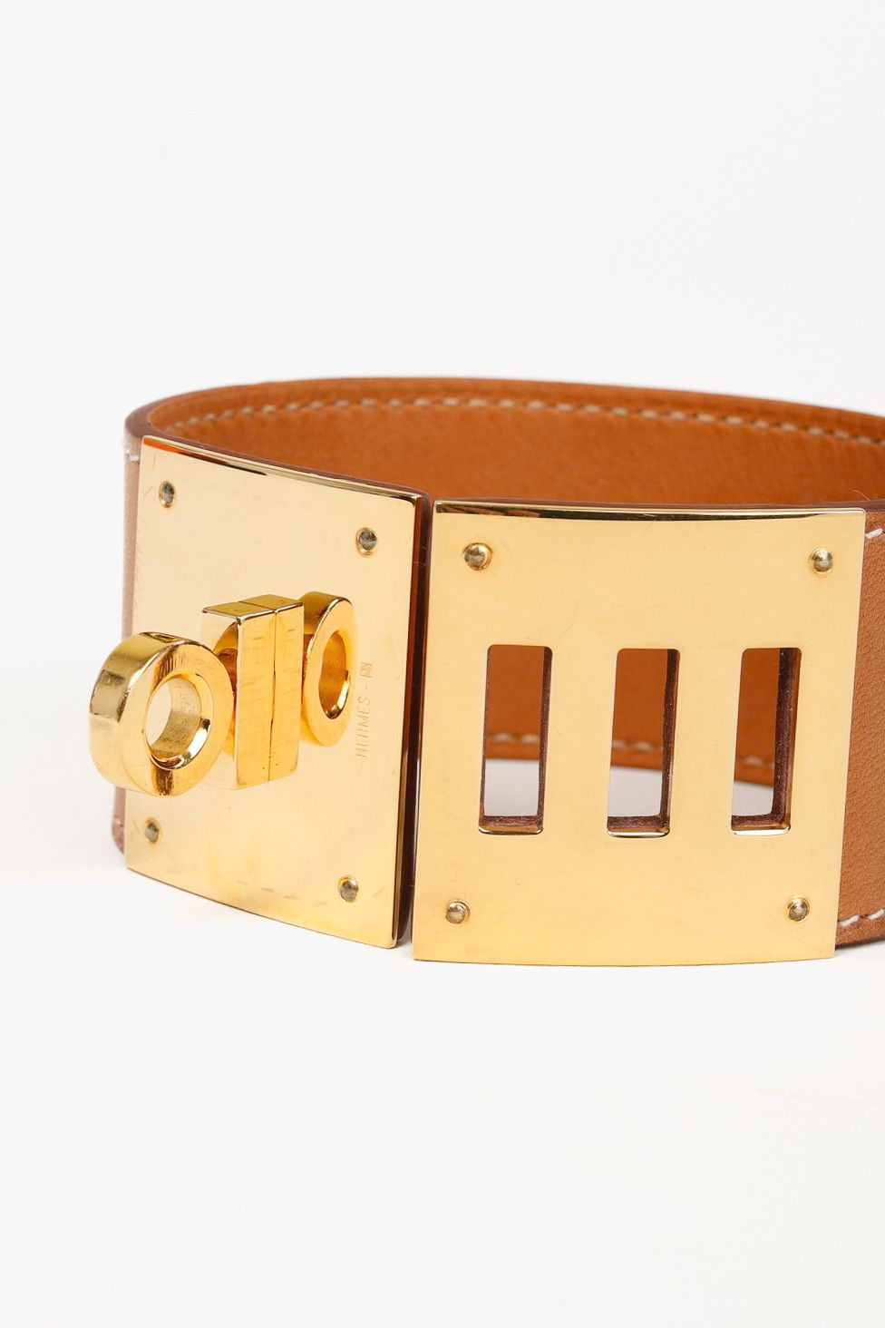 Hermes Hermes Kelly Dog Fauve Barenia Leather Bracelet Size ONE SIZE - 5 Thumbnail