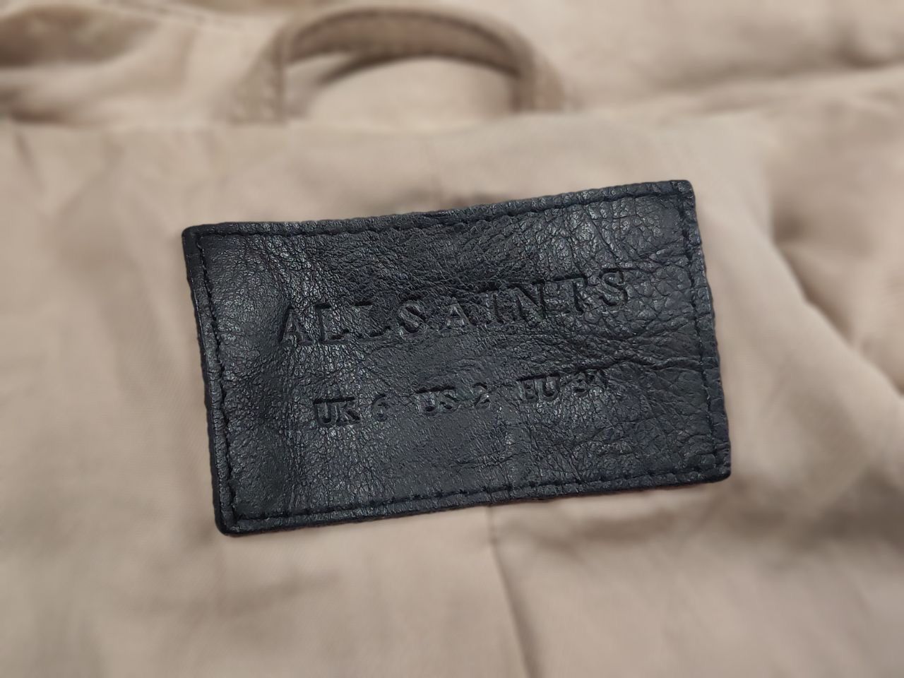 Allsaints Allsaints Sukes Suede Leather Dusty Pink Beige Jacket Size XS / US 0-2 / IT 36-38 - 21 Thumbnail