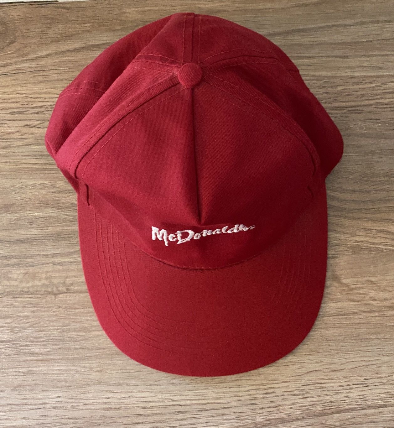 Vintage Vintage 80’s McDonald’s Red Uniform Snap Back Hat Cap Size ONE SIZE - 9 Thumbnail