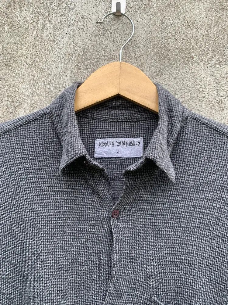Adolfo Dominguez Adolfo dominguez hounsdtooth flannel shirt Size US L / EU 52-54 / 3 - 6 Thumbnail