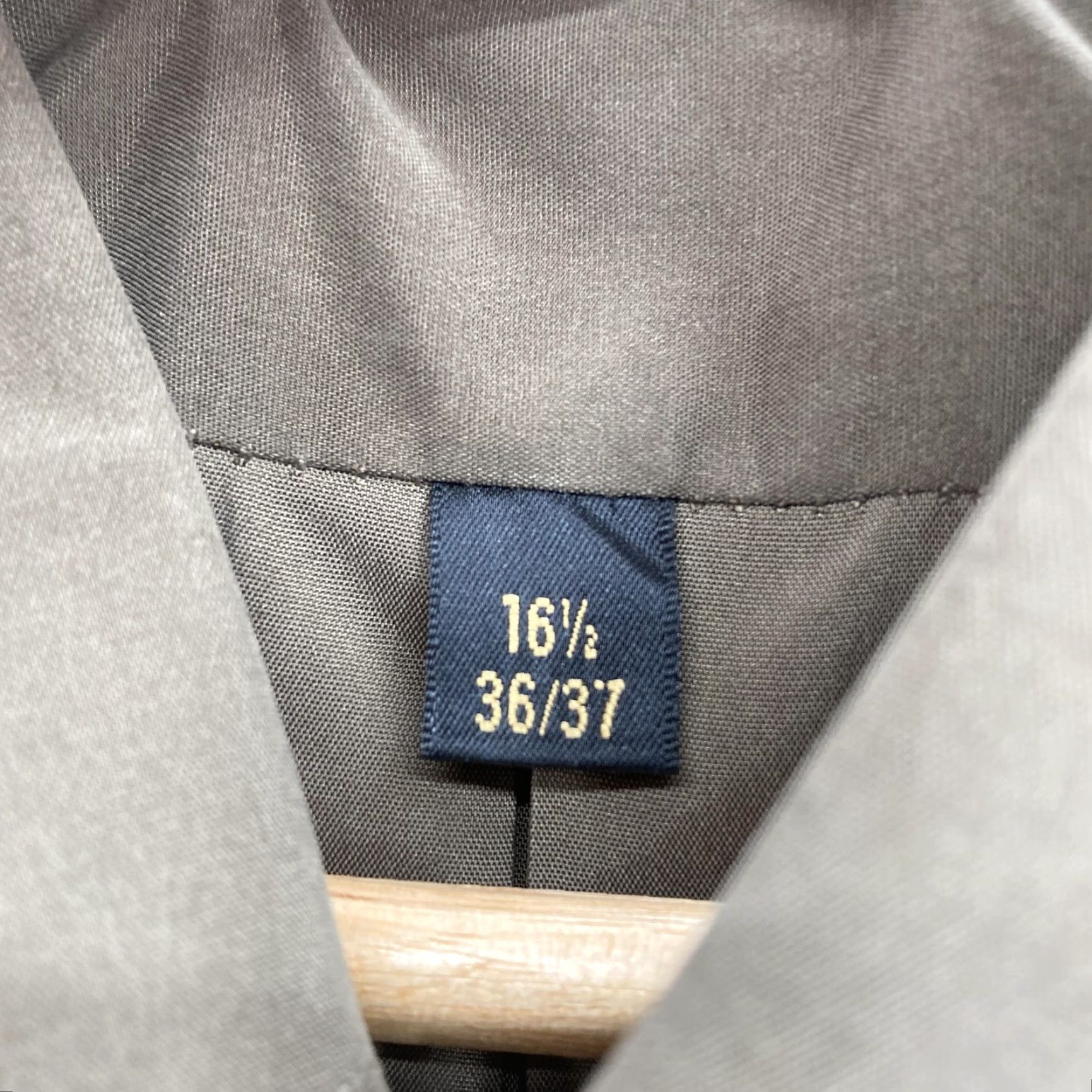 Van Heusen VINTAGE Van Heusen Dress Shirt Men Olive Poplin Button-Down Long Sleeve 16.5 NWT Size 46R - 3 Thumbnail